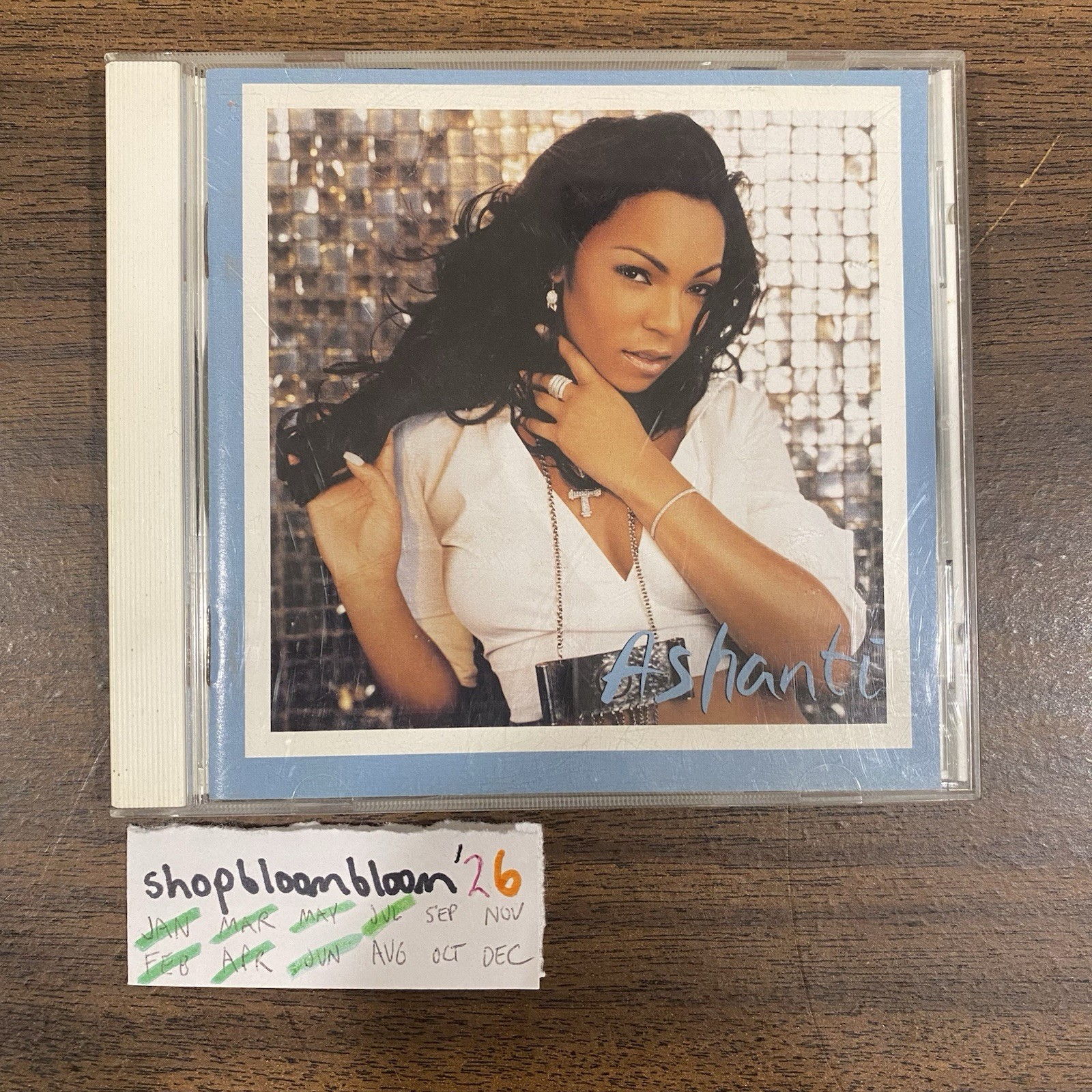 ASHANTI Self Titled CD Debut Album CLEAN Version 2002 R&B Soul VG+