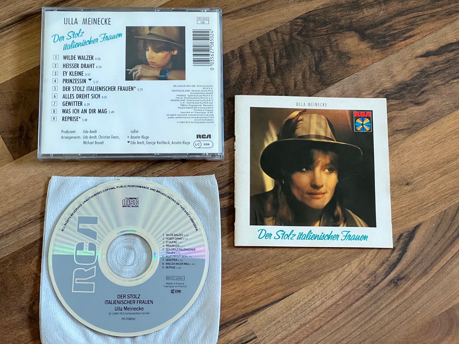 ULLA MEINECKE Der Stolz Italienischer Frauen OOP 1985 FRANCE MPO CD album