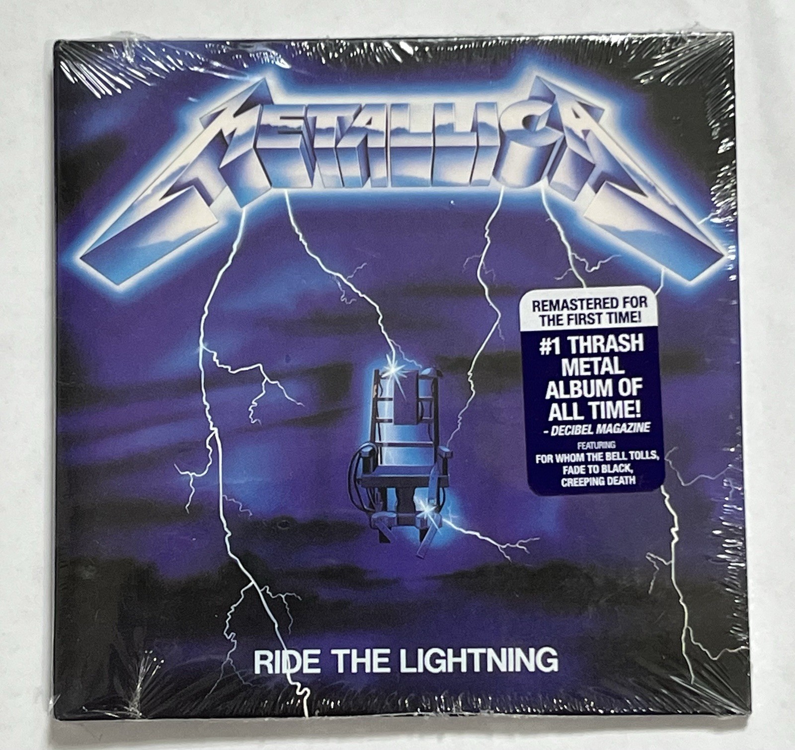 METALLICA Ride The Lightning Remastered Factory Sealed CD Hyper Sticker
