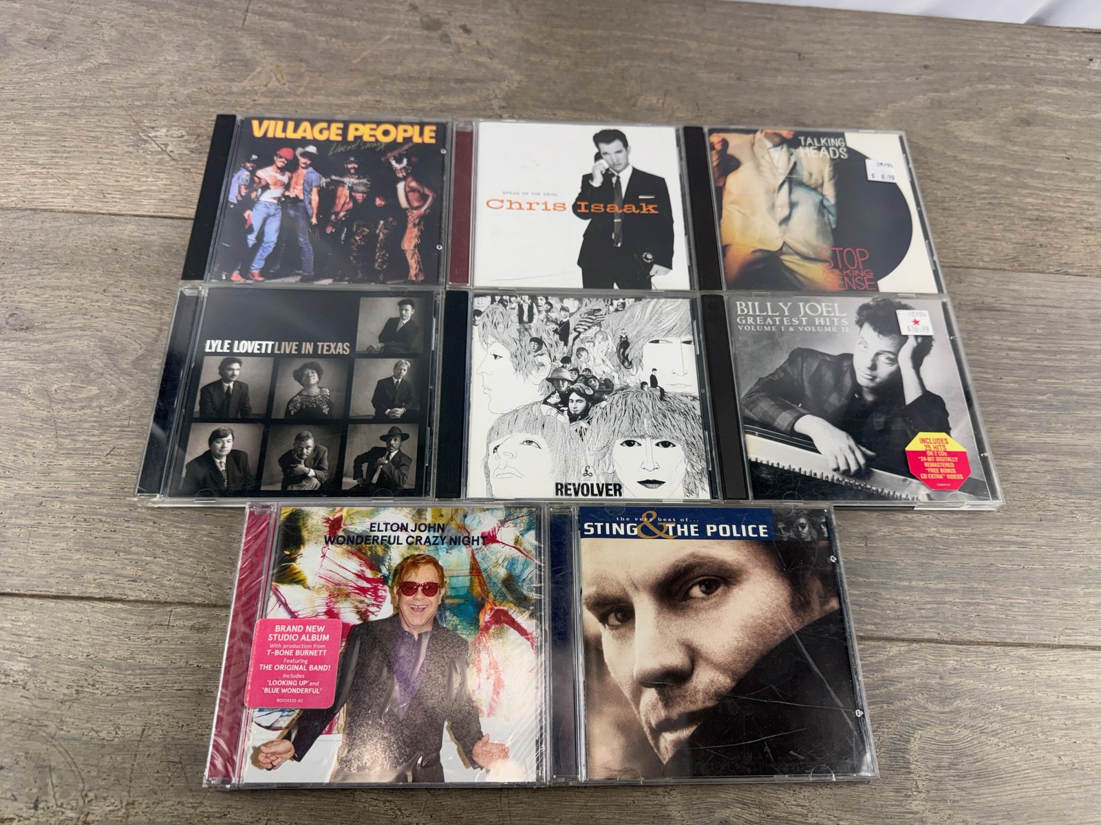Elton John Beatles Billy Joel 8 CD Lot Rock Pop Country Disco Albums Mixed Hits