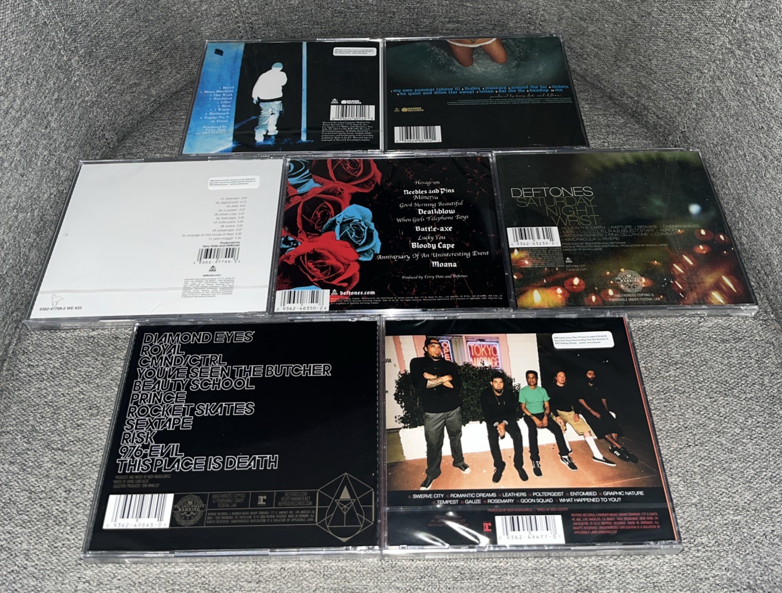Deftones 7 CD Lot Adrenaline, Fur, Pony, Wrist, Diamond Eyes, Koi No Yokan