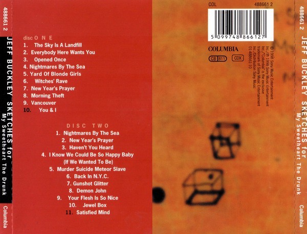 Jeff Buckley - Sketches For My Sweetheart The Drunk 2 x CD - NEW but not sealed