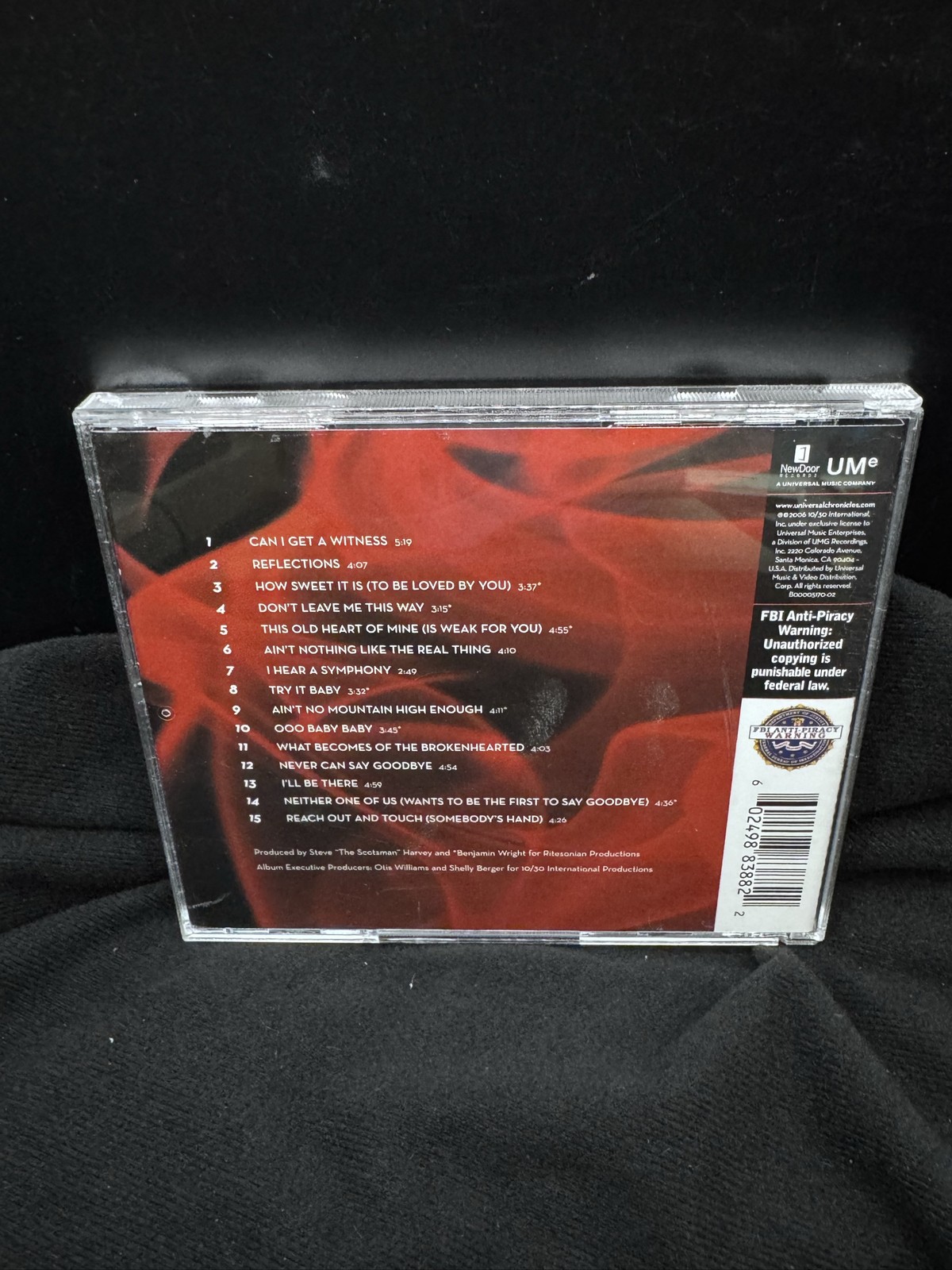 The Temptations Reflections Audio CD 2006 New Door Records 15 Tracks