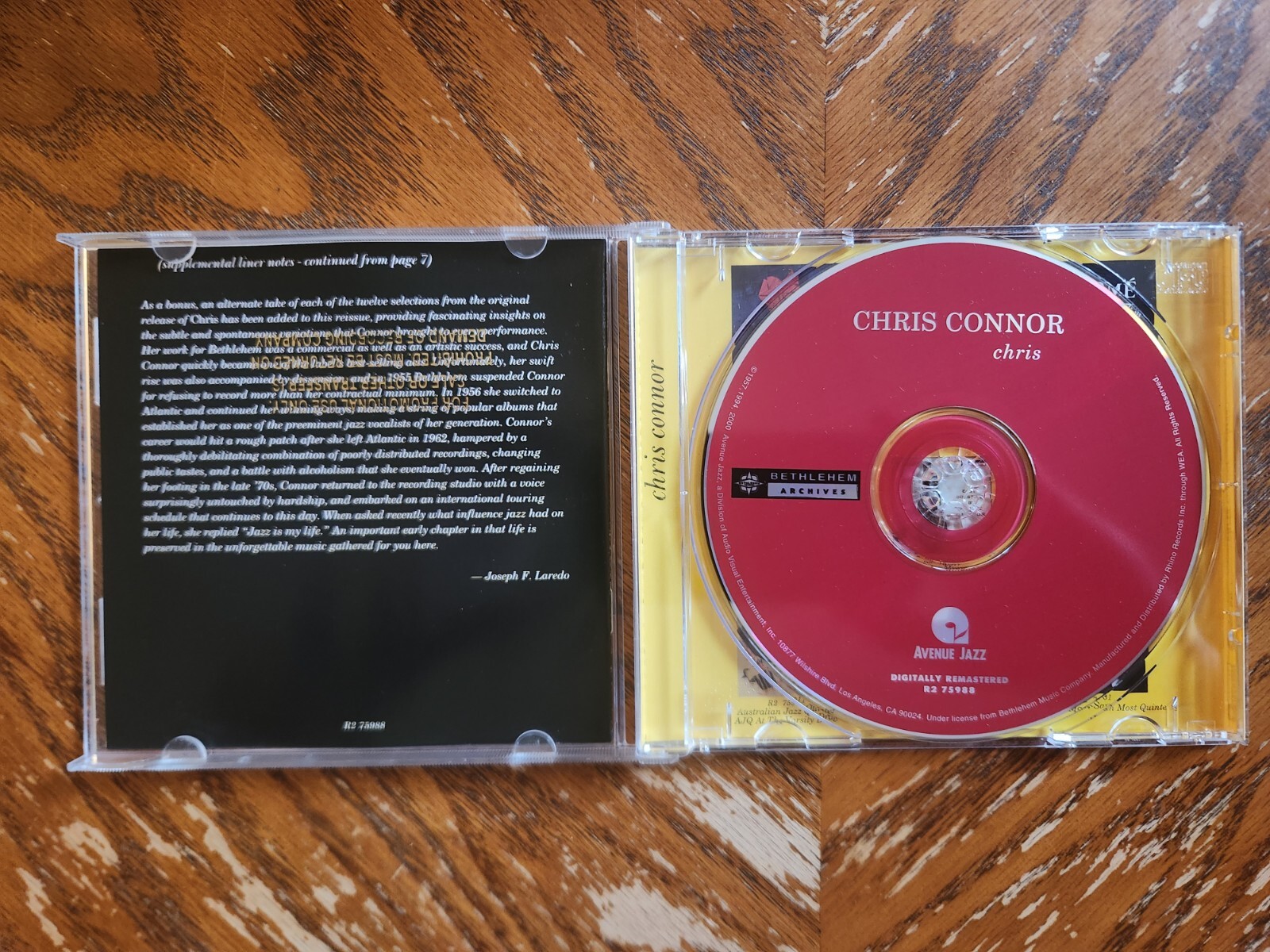 Chris - Audio CD By Chris Connor -No Case #G847
