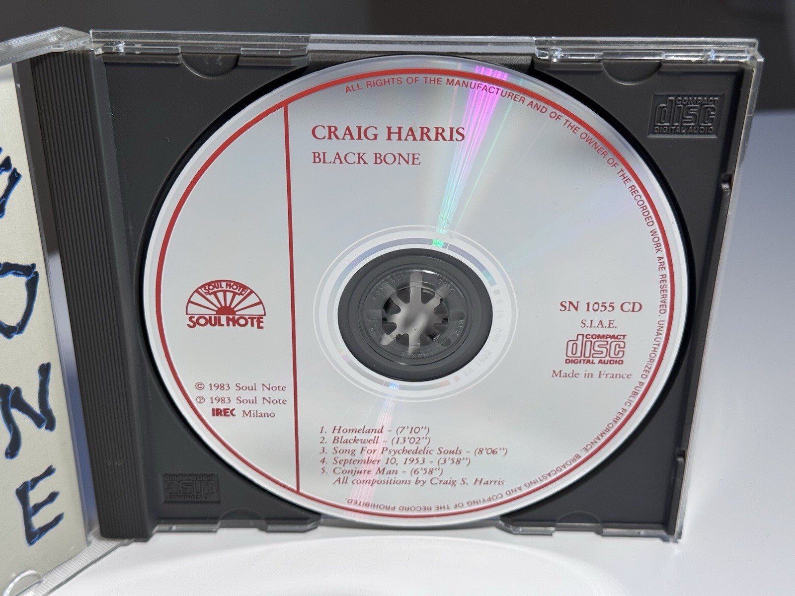 Craig Harris • Black Bone [CD, Italy] Made In France MPO