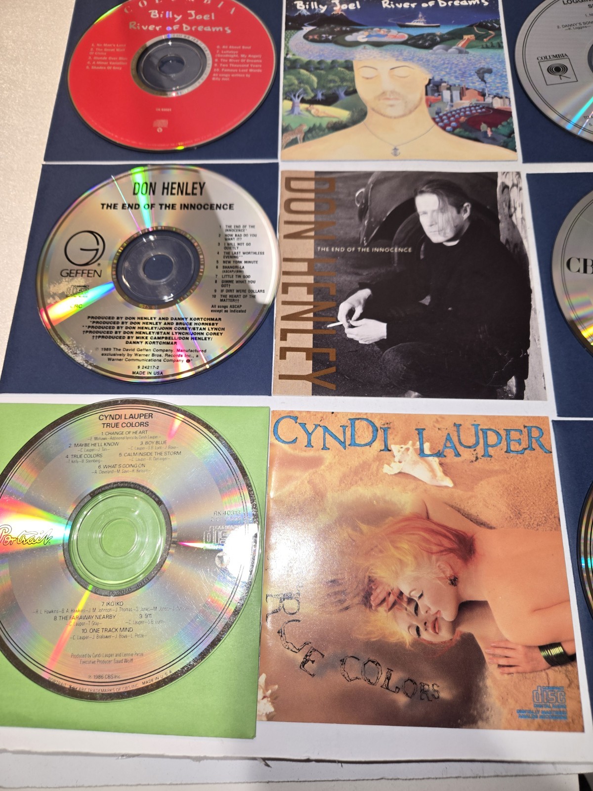 ROCK, POP, FOLK 9 CD LOT - JOEL, TAYLOR, LIGHTFOOT etc, PLEASE READ DESCRIPTION