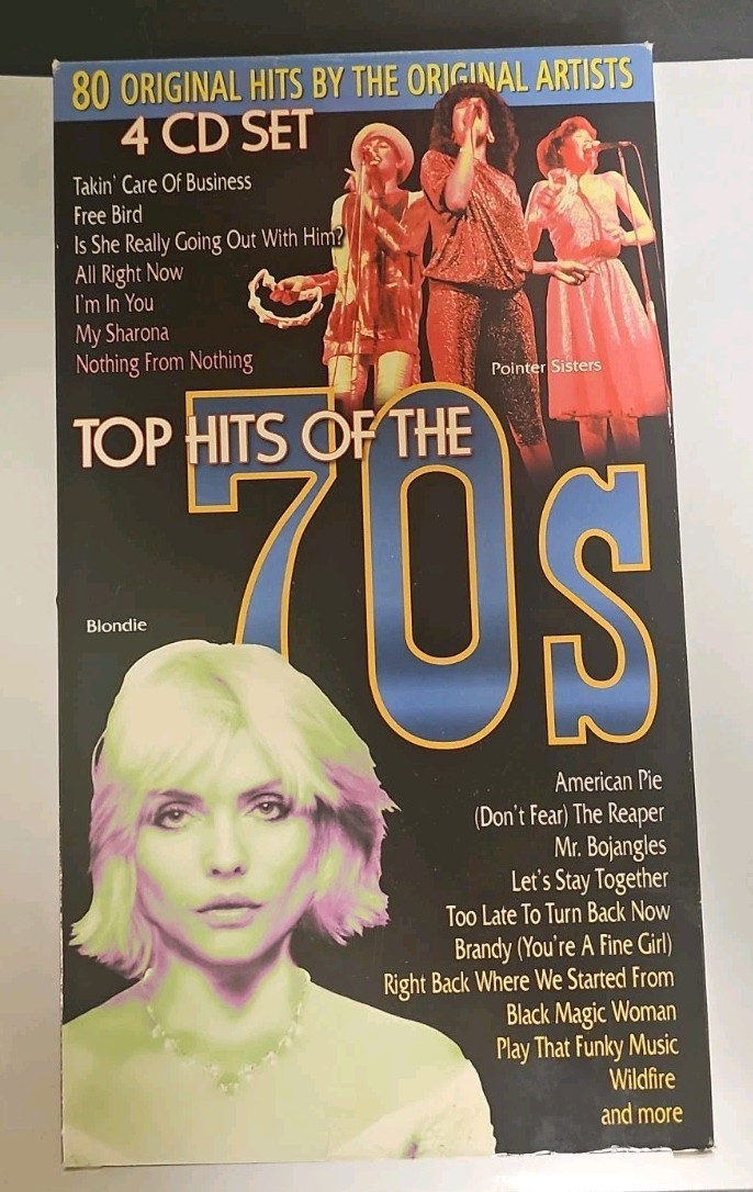 Top Hits Of The 70s 4CD Box Set EX+ Collectables COL-0482BX Styx Free 10cc Toto