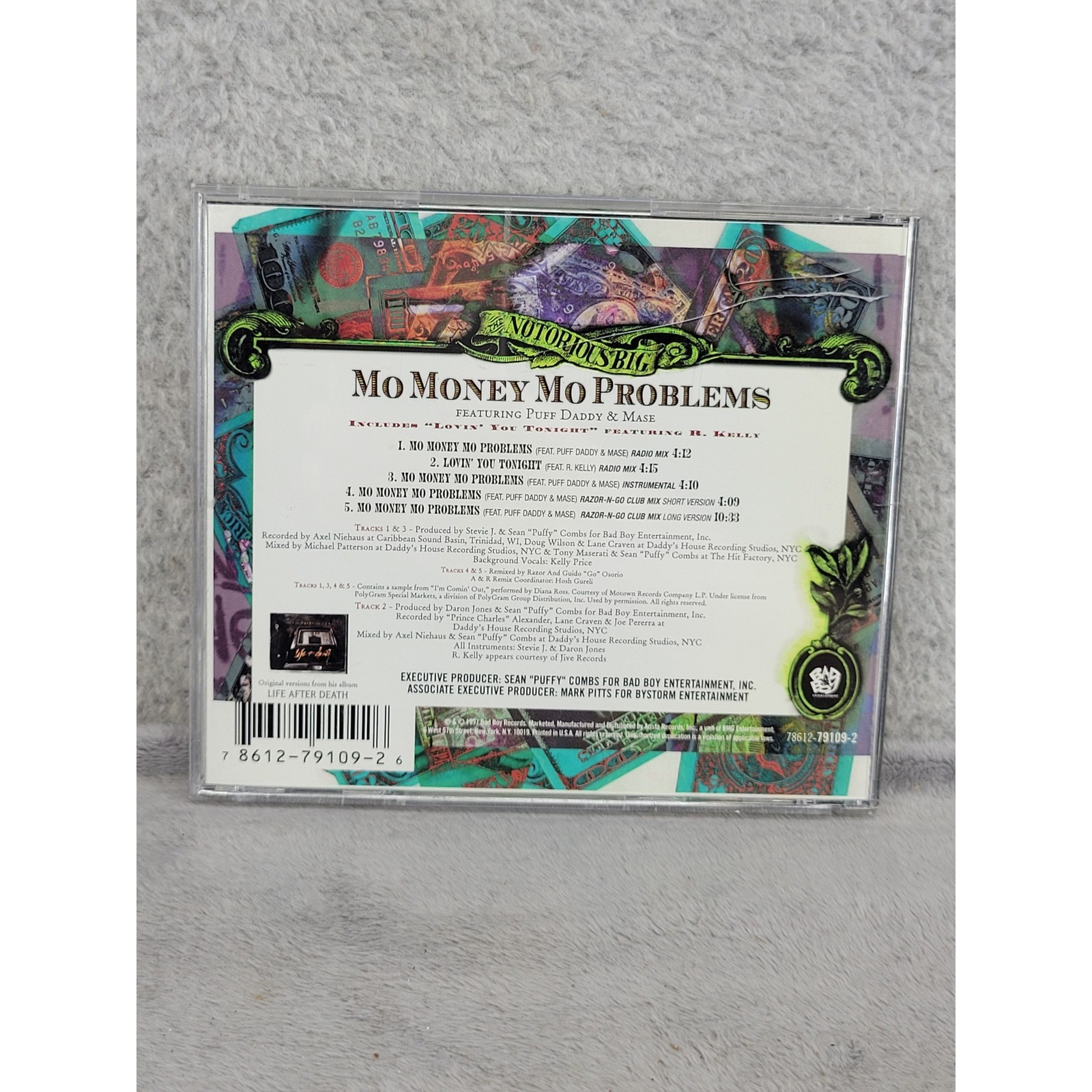 Notorious BIG Mo Money Mo Problems CD Single 1997 Bad Boy Puff Daddy Mase
