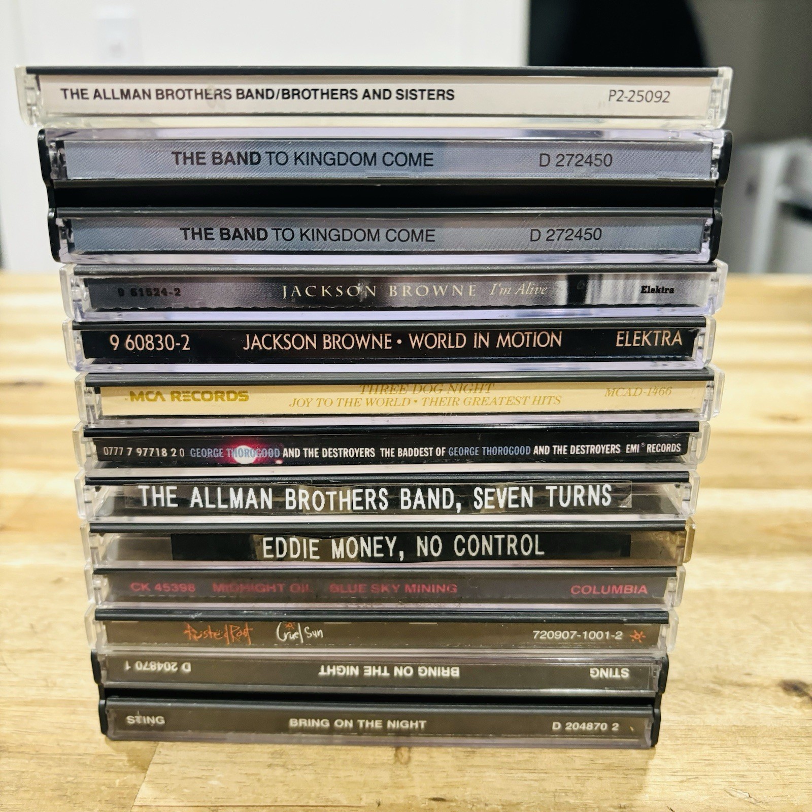 Lot of 13 CDs Classic Rock Sting Jackson Browne The Band Allman Brothers