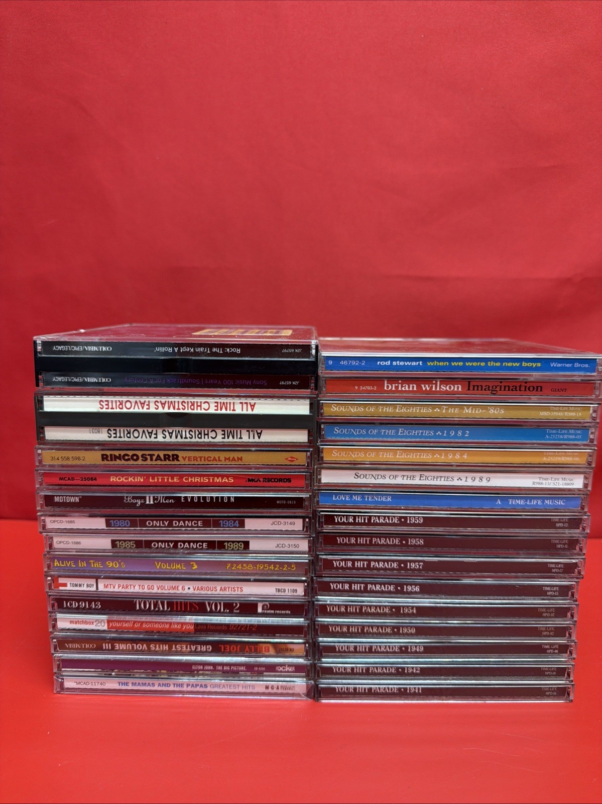 30 Mixed Music CDs Rock Pop Christmas Oldies Billy Joel Rod Stewart & More. (1)