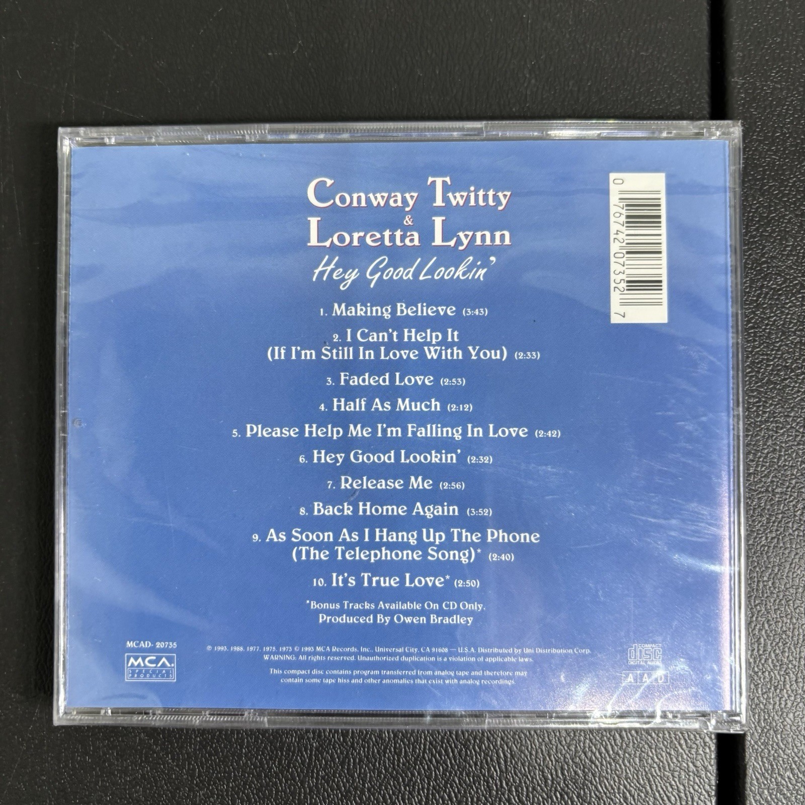 Conway Twitty 5 CD Lot The Legendary-Sings Elvis-Number Ones-New & Sealed