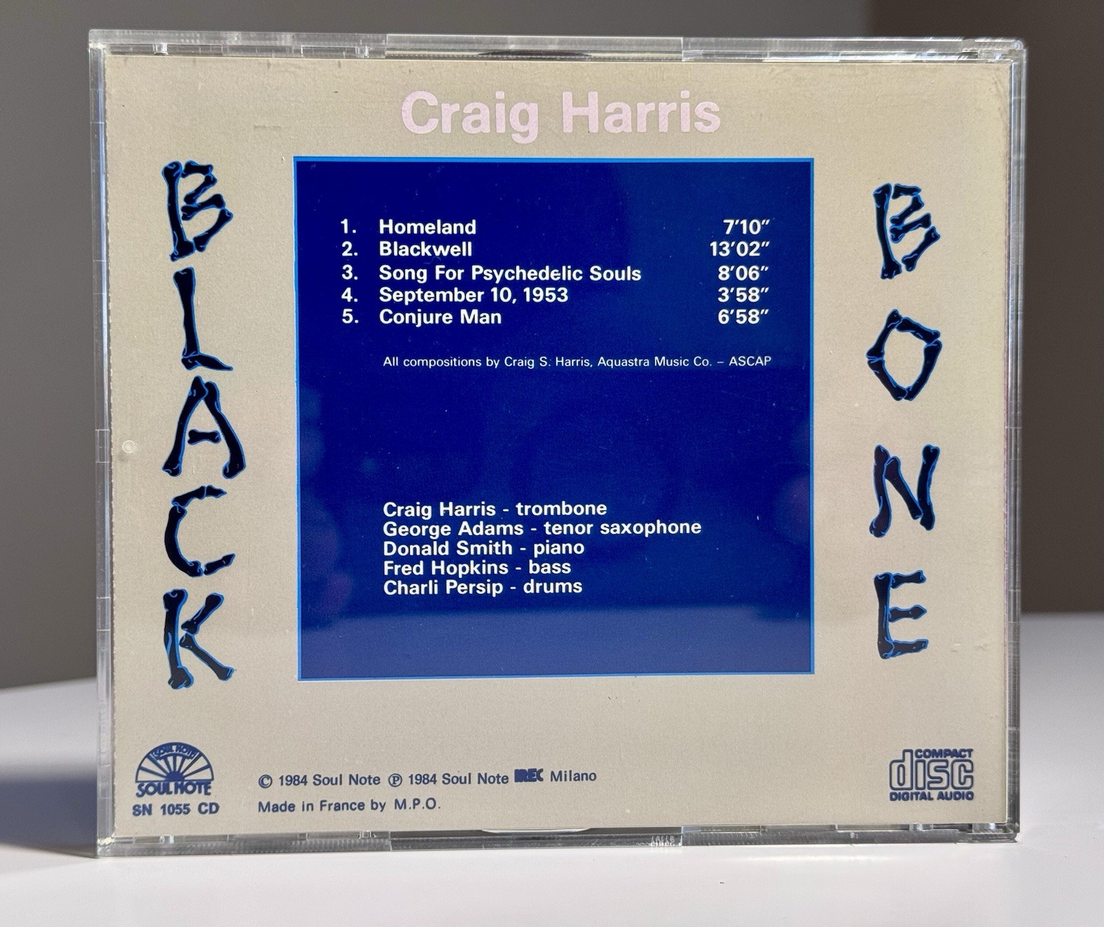 Craig Harris • Black Bone [CD, Italy] Made In France MPO