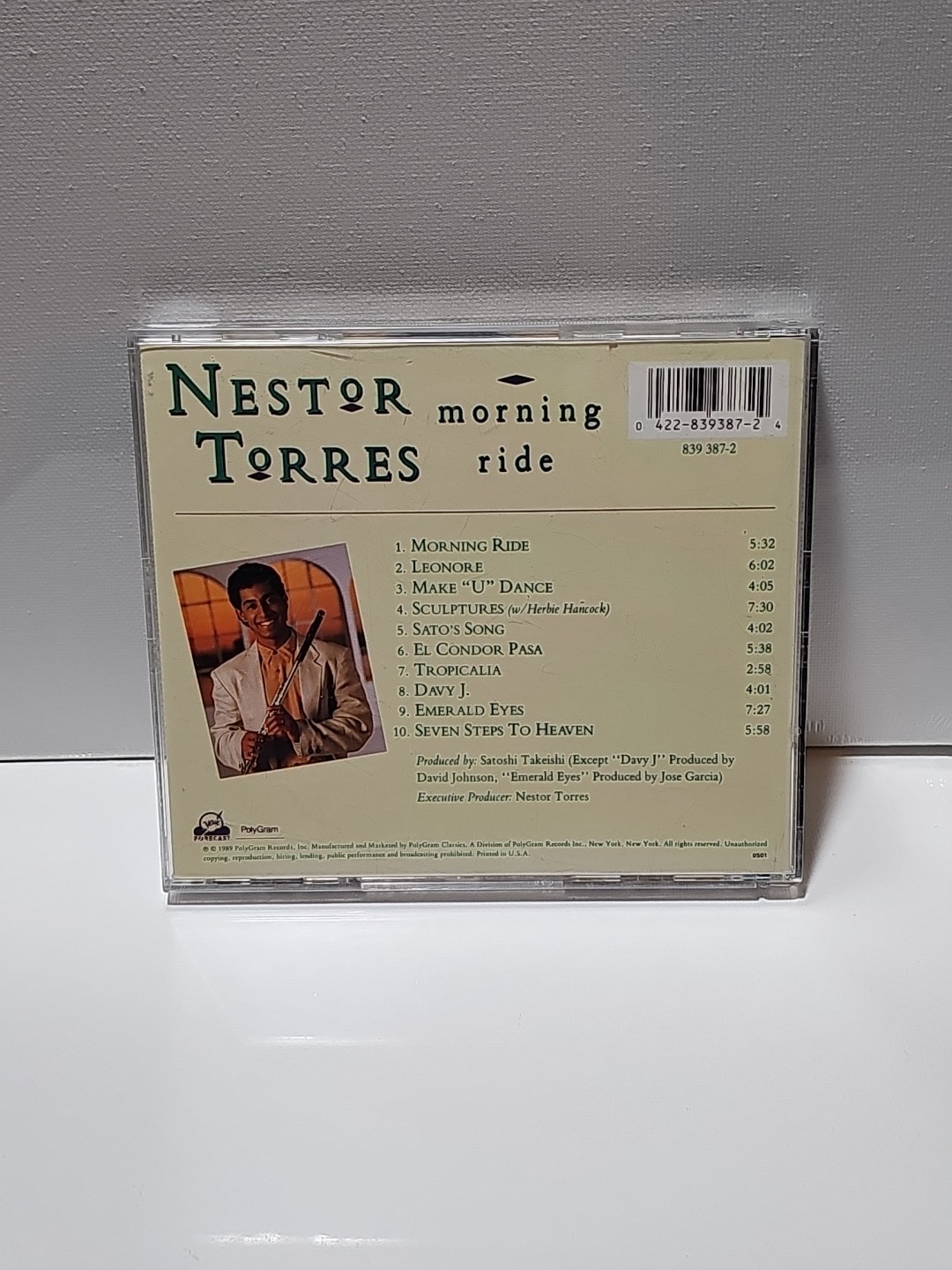 Nestor Torres CD Latin Jazz Morning Ride 1980s 10 Song Studio Album Emerald Eyes