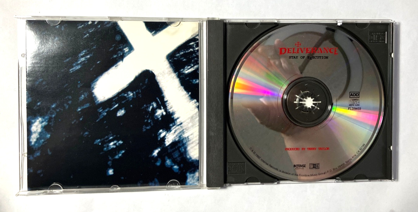 DELIVERANCE STAY OF EXECUTION CD CHRISTIAN THRASH SPEED METAL 1992 INTENSE