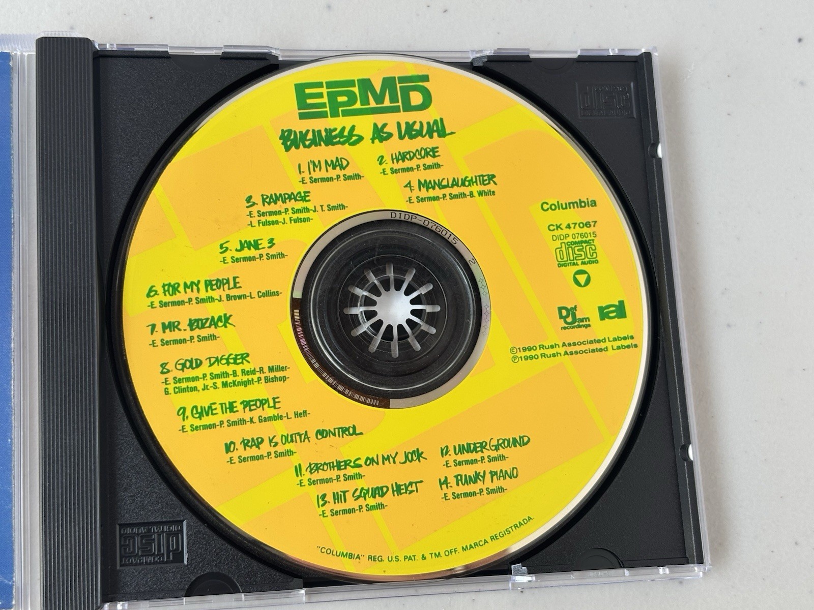 EPMD - Business As Usual (CD, 1990) Def Jam Records Rap Hip-Hop
