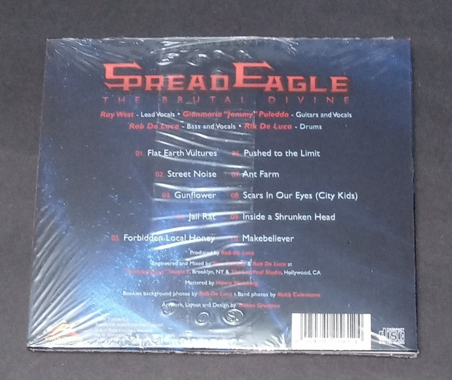 SPREAD EAGLE CD THE BRUTAL DIVINE FRONTIERS RECORDS - NEW & SEALED