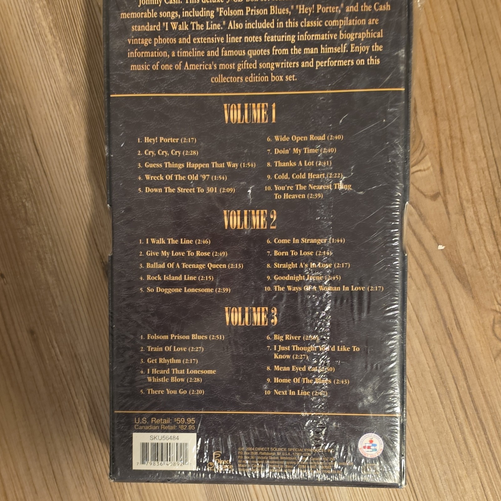 Time Life Johnny Cash Box Set 3 CD Vol 1-3 2006 Country Jewel Case