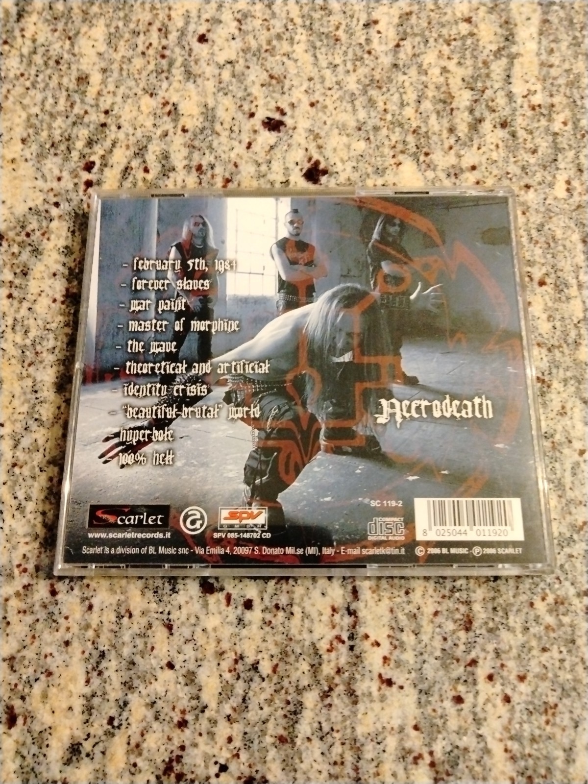 NECRODEATH - 100% Hell - Black Metal Thrash Speed Metal Music CD