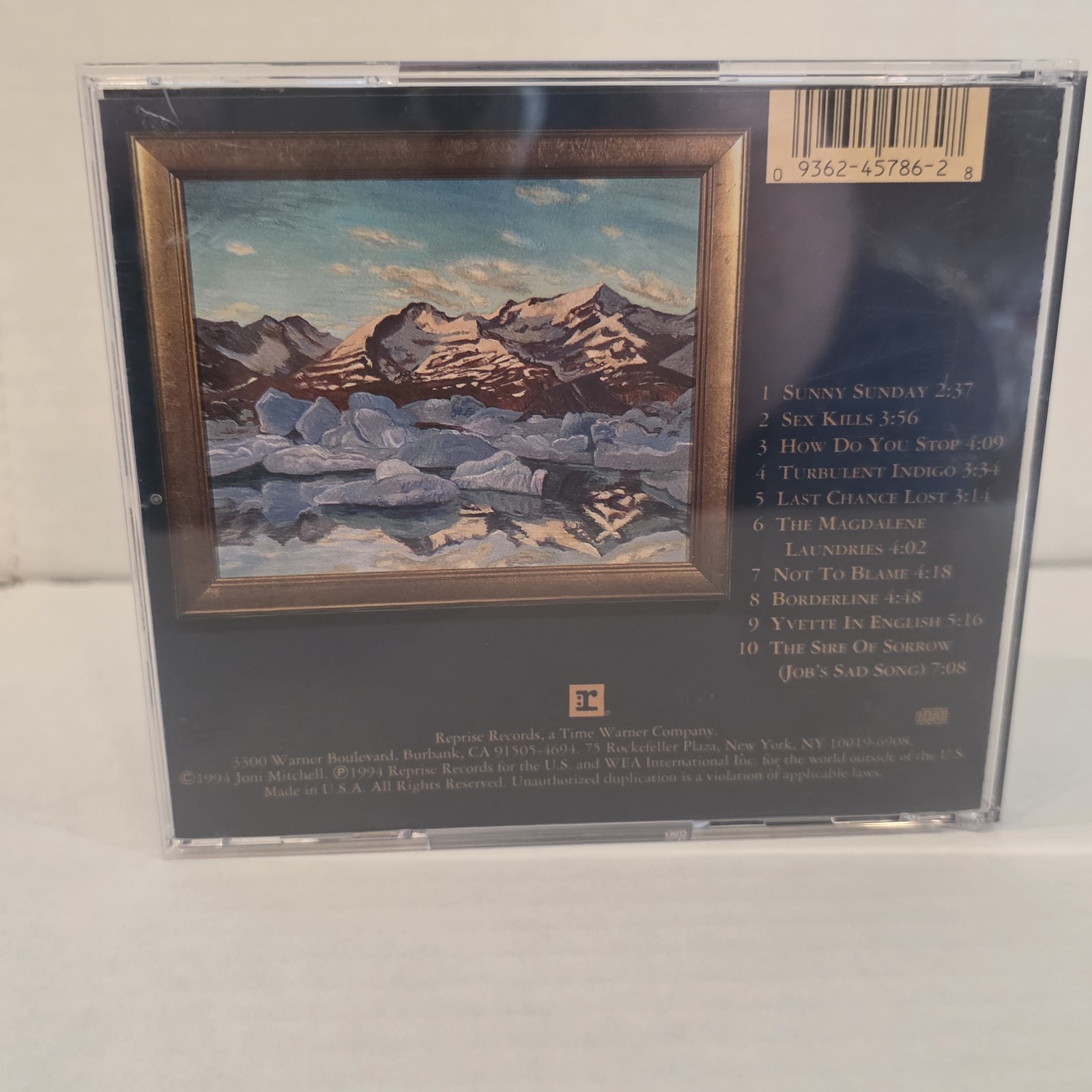 Joni Mitchell - Turbulent Indigo CD 1994 Reprise Records Folk Singer Songwriter