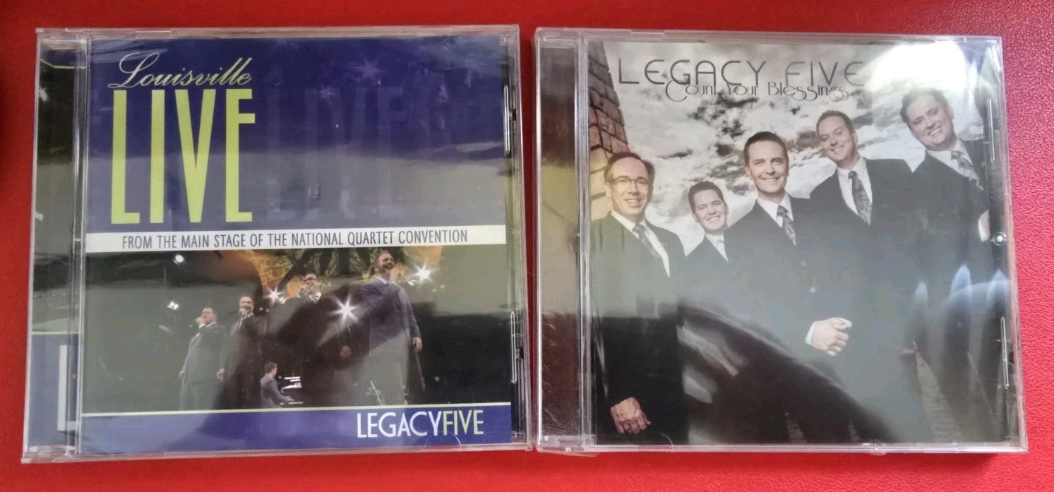 Legacy Five Gospel CD Lot Count Your Blessings OOP HTF + Louisville Live 2013NEW
