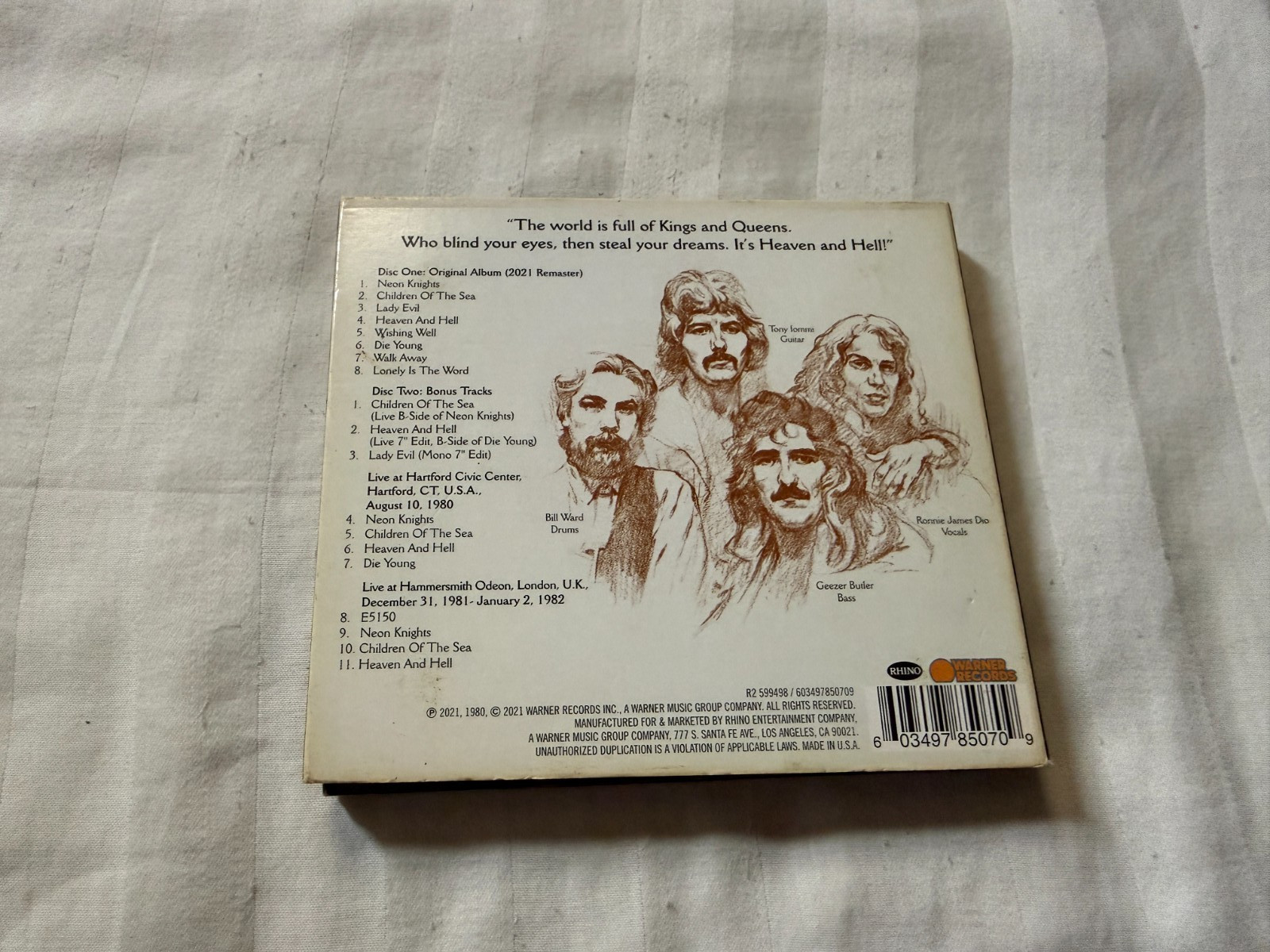 Black Sabbath - Heaven & Hell 2CD 2010 Deluxe Edition Dio 80s Metal OOP RARE