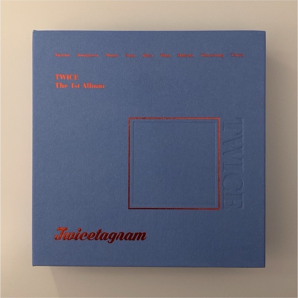 TWICE Twicetagram The 1st Album CD and Photobook 2017 JYP K-Pop Blue Sleeve Box