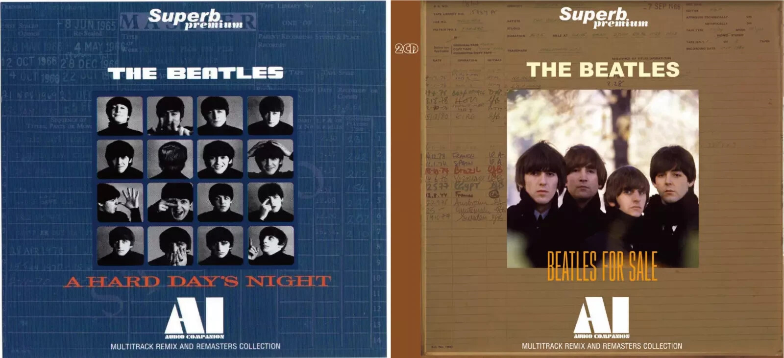 THE BEATLES =AI - AUDIO COMPANION= A HARD DAY' NIGHT , FOR SALE 4CD