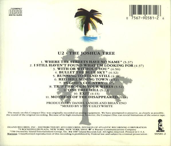 U2 - The Joshua Tree (CD) (Near Mint (NM or M-)) - 4209944445