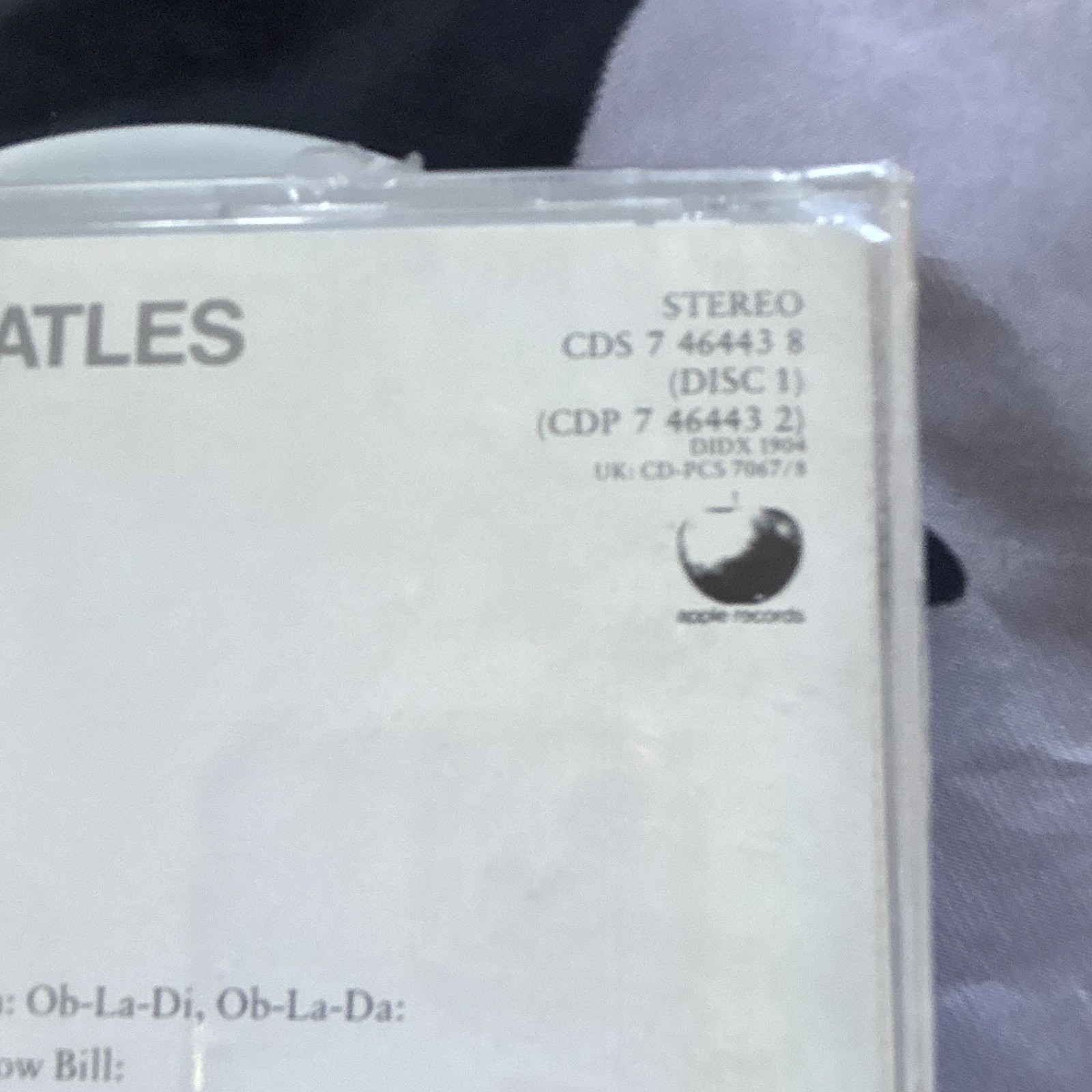 The Beatles The Beatles CD Rock Parlophone 1968 CDP 7 46443 2 CDS 7 46443 8 Mint