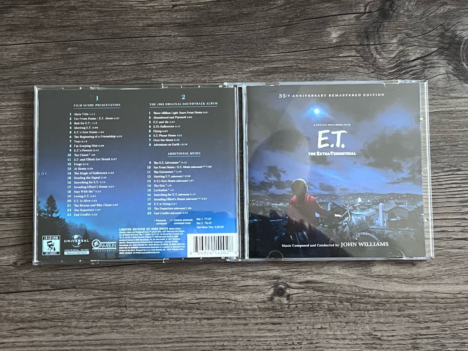 E.T. Extra-Terrestrial (35th Anniversary) La La Land Records CD John Williams