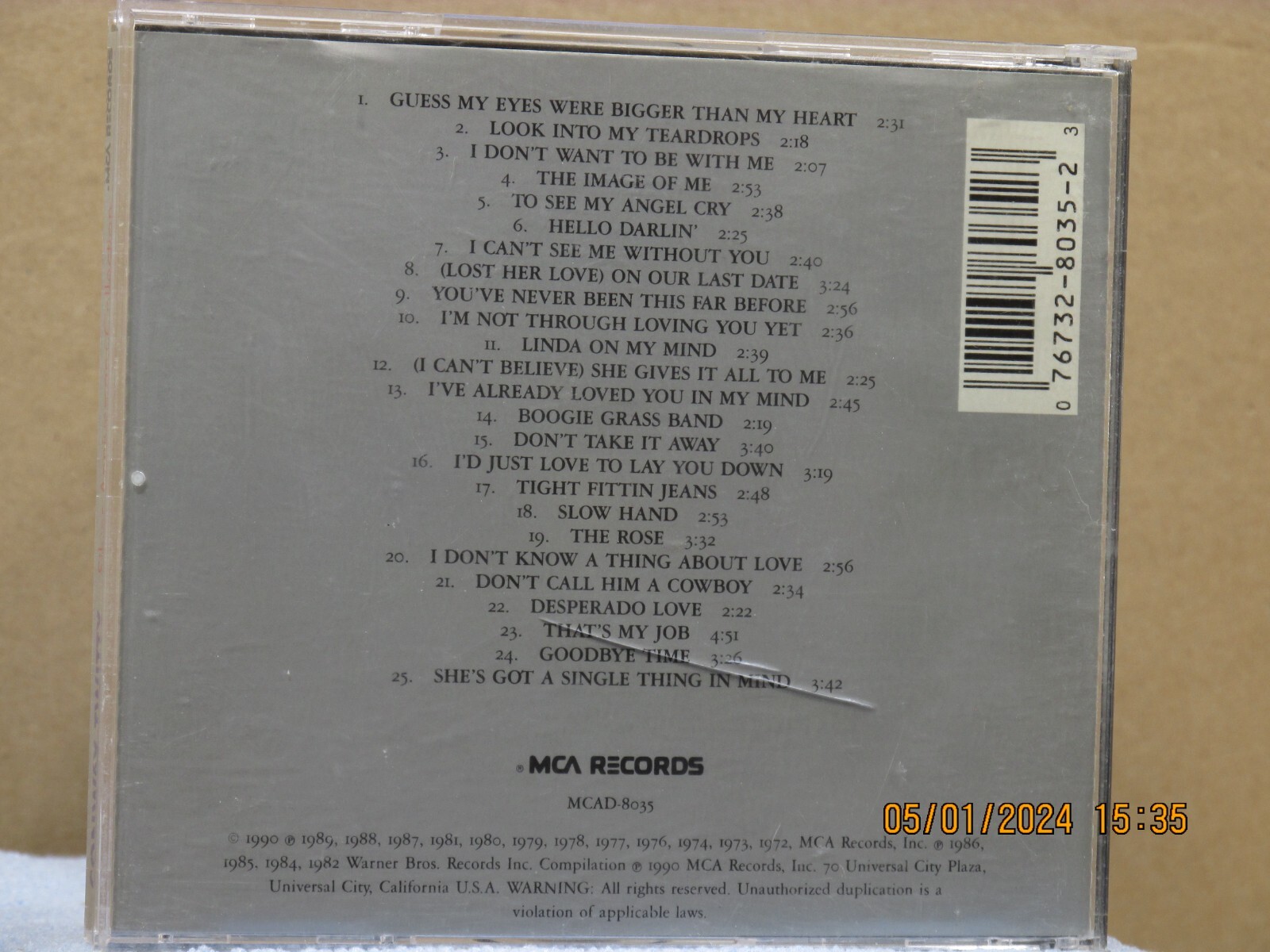 This listing is for the CD Silver Anniversary Collection by Conway Twitty