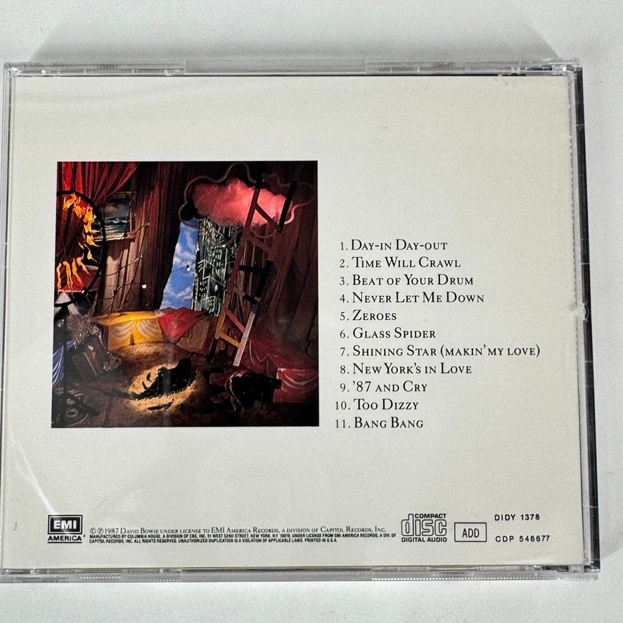 David Bowie – Never Let Me Down CD 1987 EMI America Pop Rock Glam US Press
