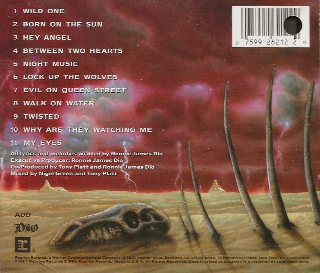 Dio - Lock Up The Wolves (CD) 1990, Promotional