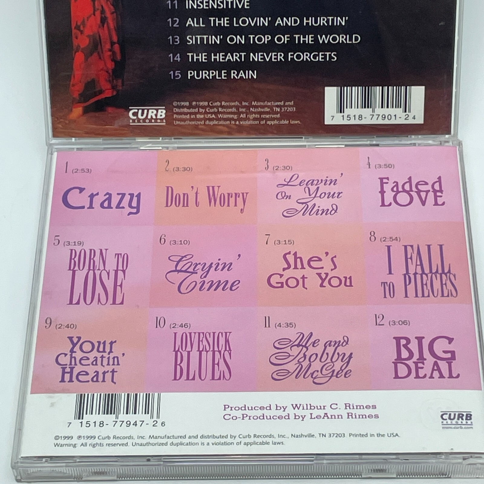LEANN RIMES CD Lot Sittin On Top Of The World Self Titled Country Pop 2 Disc