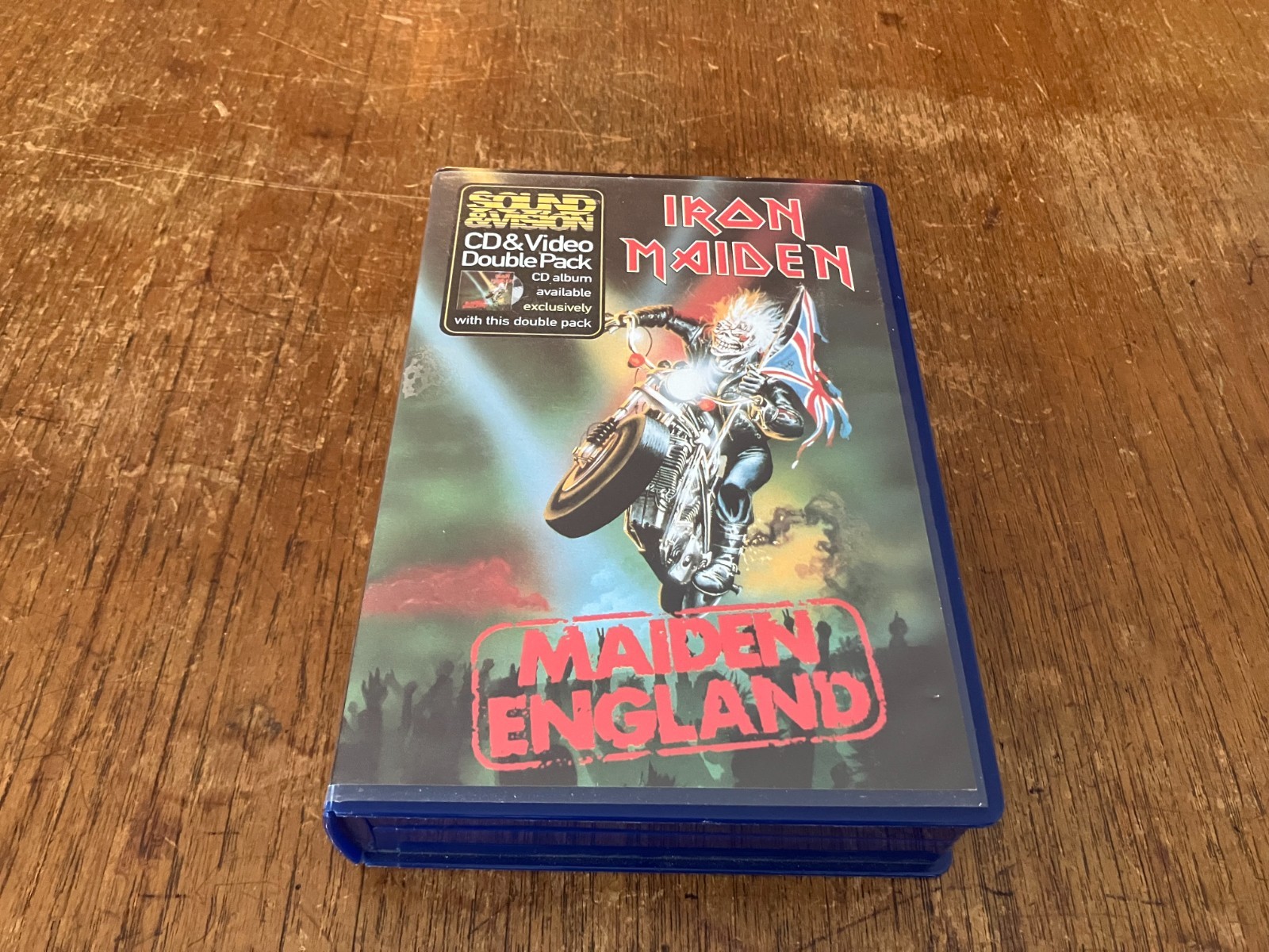 IRON MAIDEN Maiden England CD+VHS UK BOX Set 1994 RARE Adrian Smith A.S.A.P.