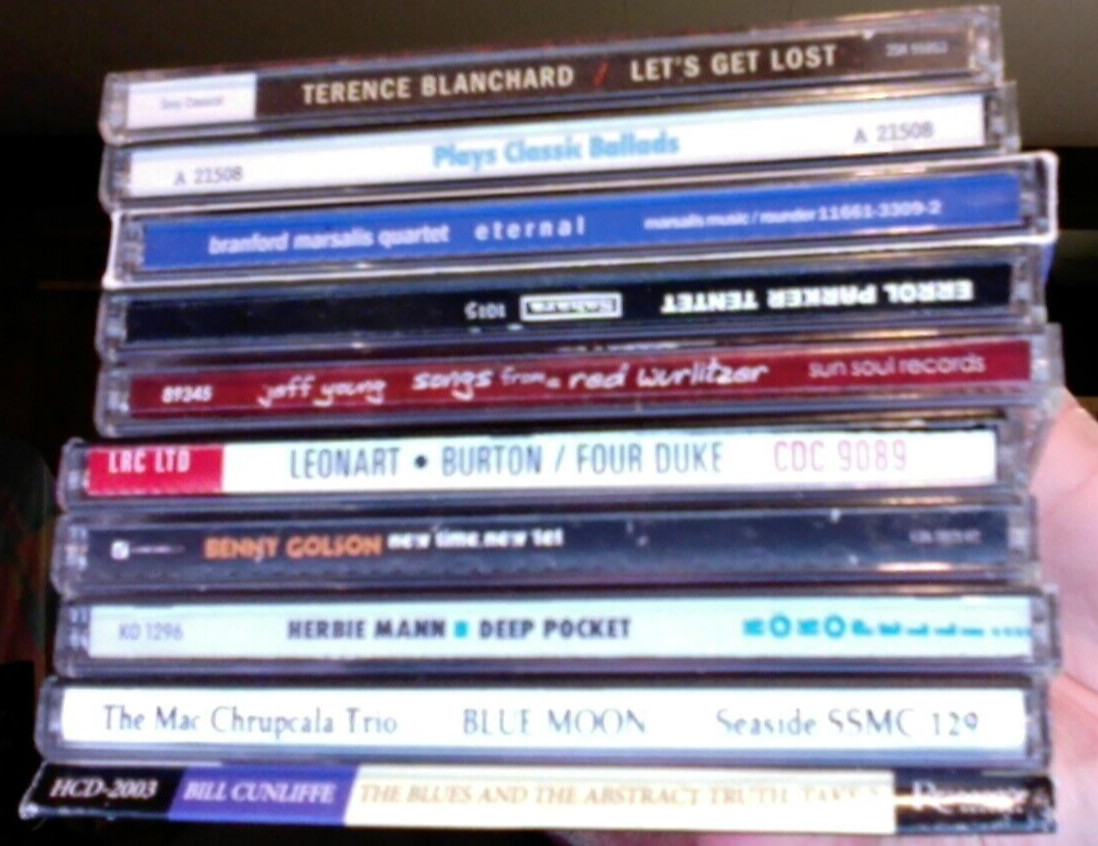 Jazz CD's- nice selection- $1.00-$3.00- all in good shape- create a lot