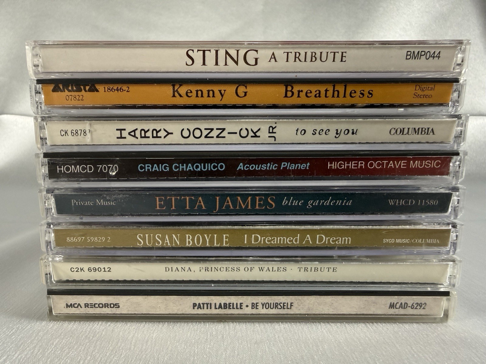 Adult Vocal Jazz CD Lot 8 Etta James Kenny G Patti LaBelle Susan Boyle