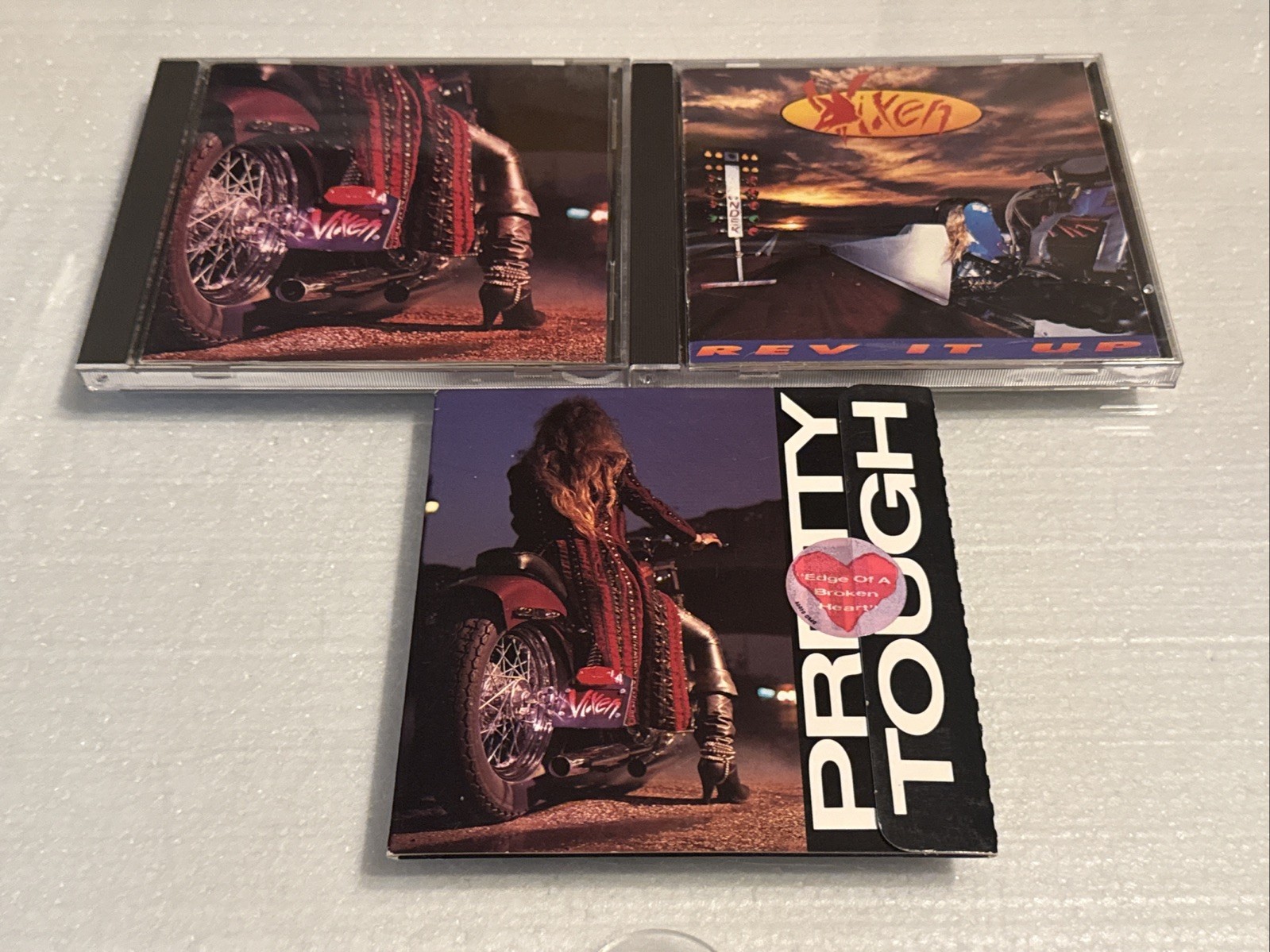 VIXEN [FEMALE GLAM HAIR METAL BAND] 3 CD 1988 SELF TITLED, REV IT UP + PROMO CD