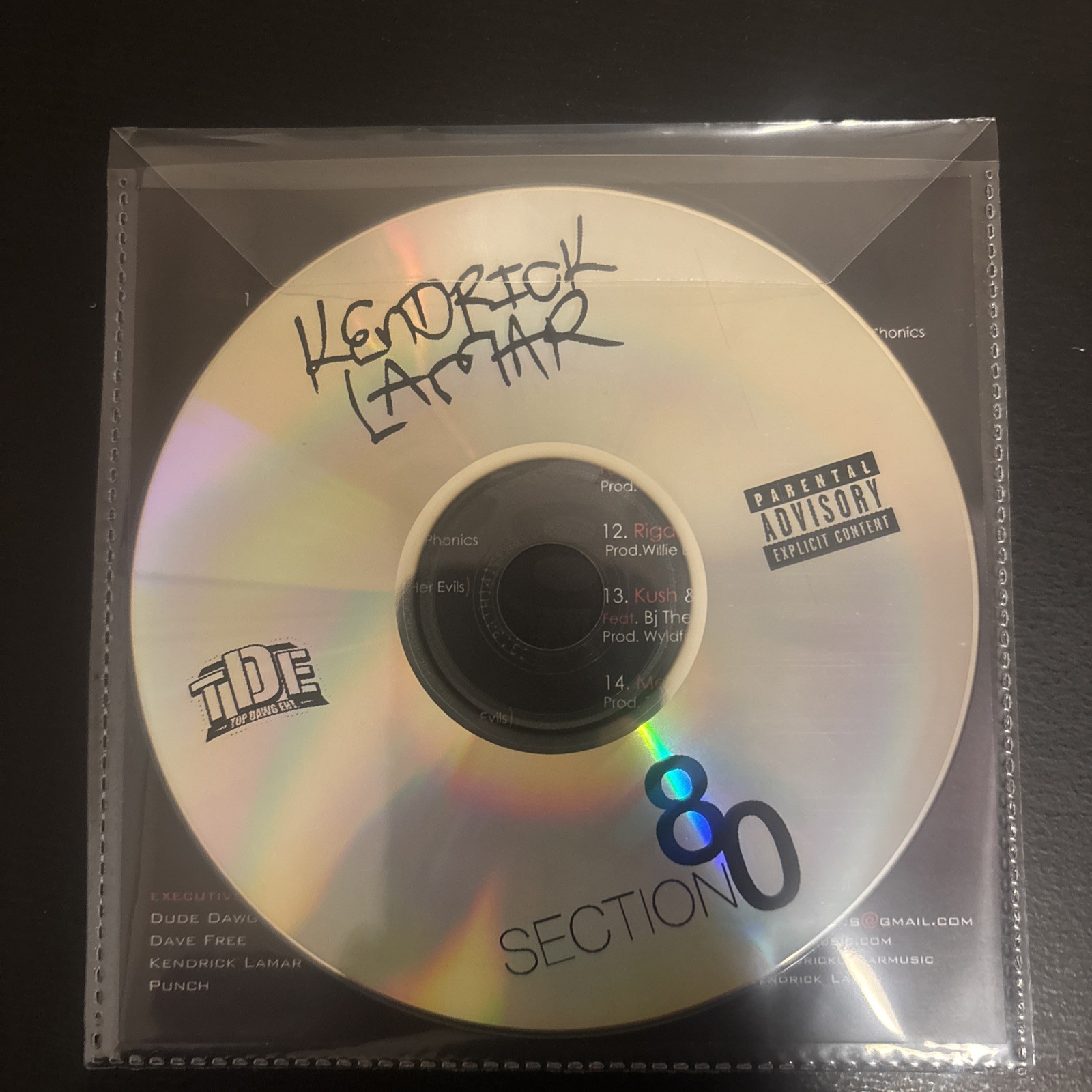 Kendrick Lamar - Section 80 CD 2011 Promo Mixtape