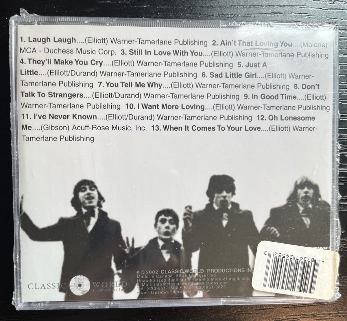 SEALED - The Beau Brummels – Greatest Hits - 2002 Classic World - CWP 1319 - CD
