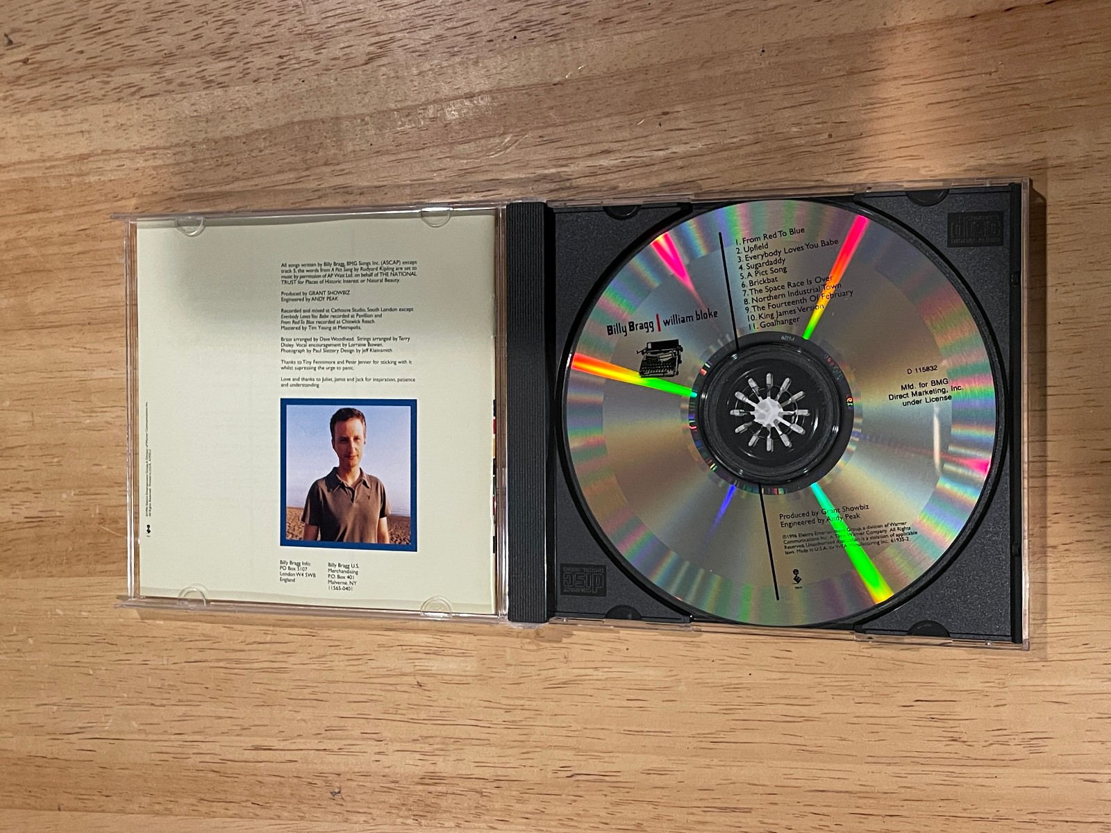 Billy Bragg Lot 3 CDs Don't Try This at Home William Bloke England Half English