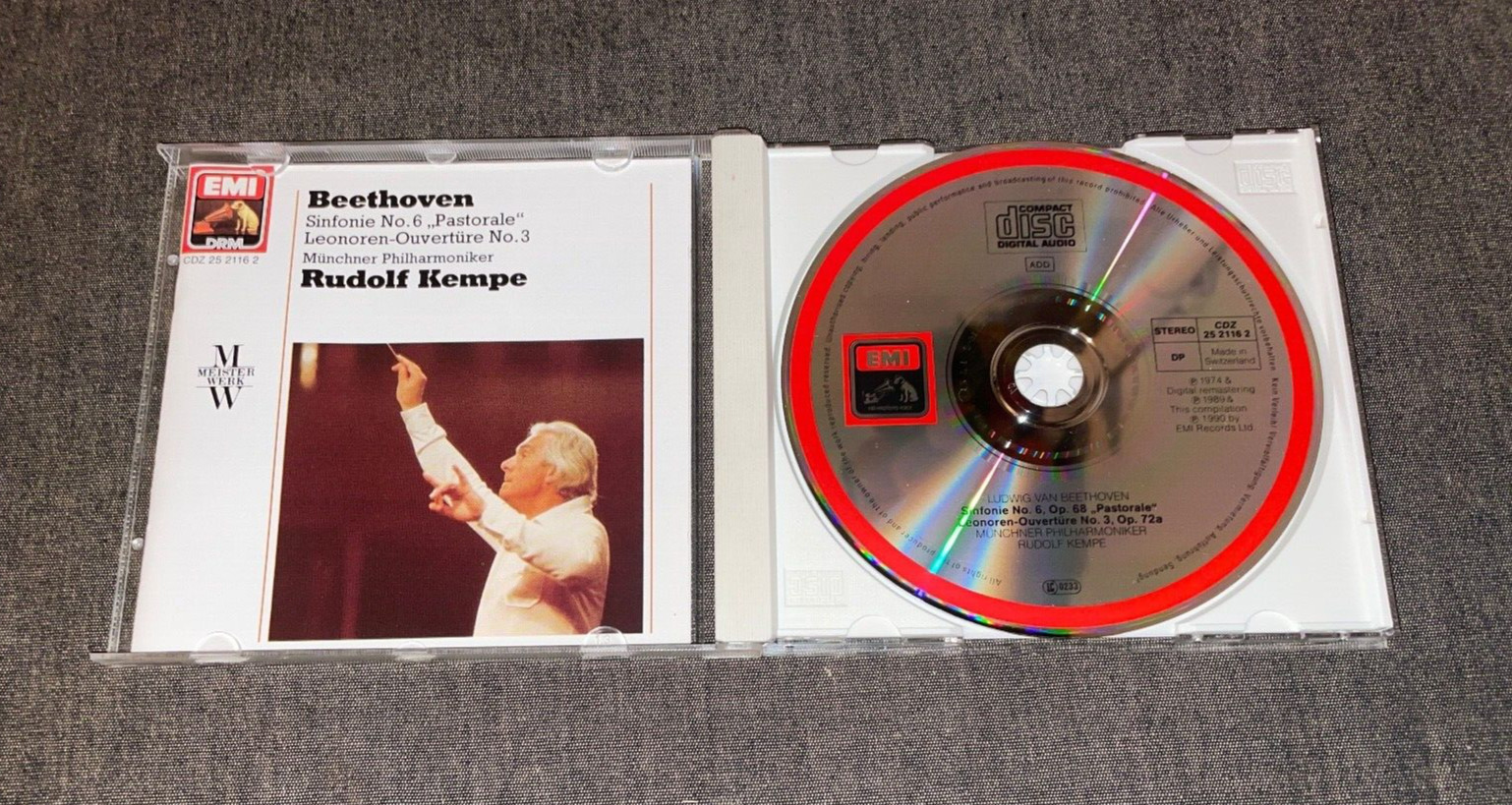 Swiss EMI CDZ ed1 Kempe, MPO: Beethoven: Symphony no. 6. SILVER NO IFPI NO ASD M