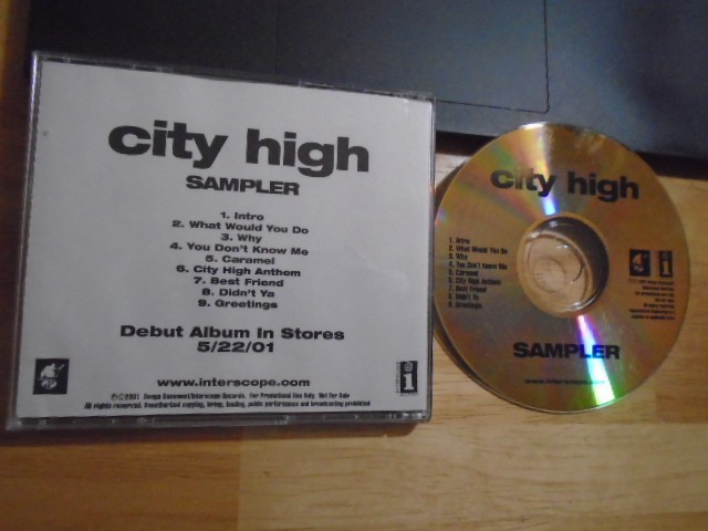 RARE PROMO City High CD Sampler r&b hip hop WYCLEF JEAN fugees EVE Caramel 2001