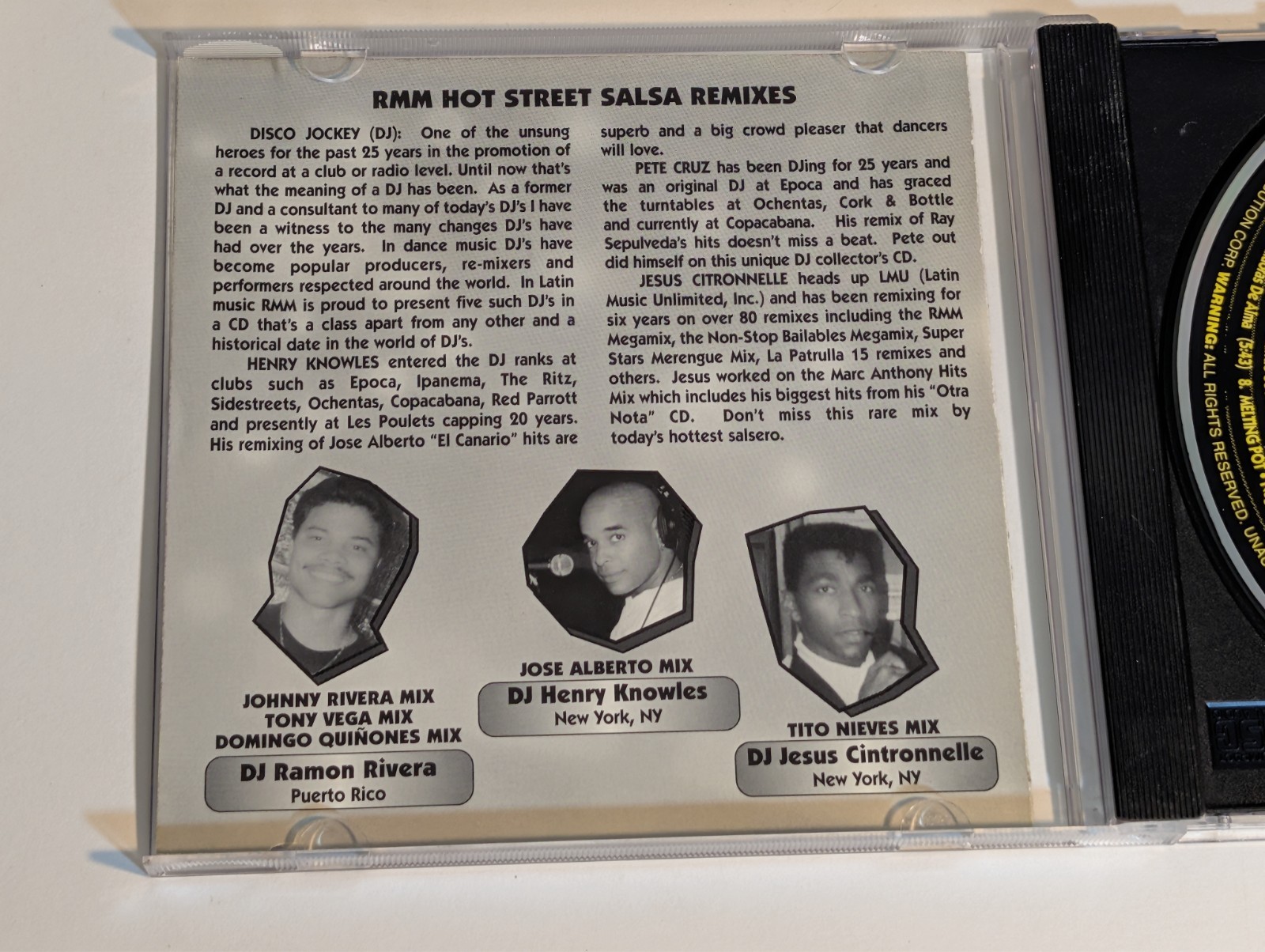 Various Artists Hot Street Salsa Remixes Vol. 1 CD Tested no Skips Free Shipping
