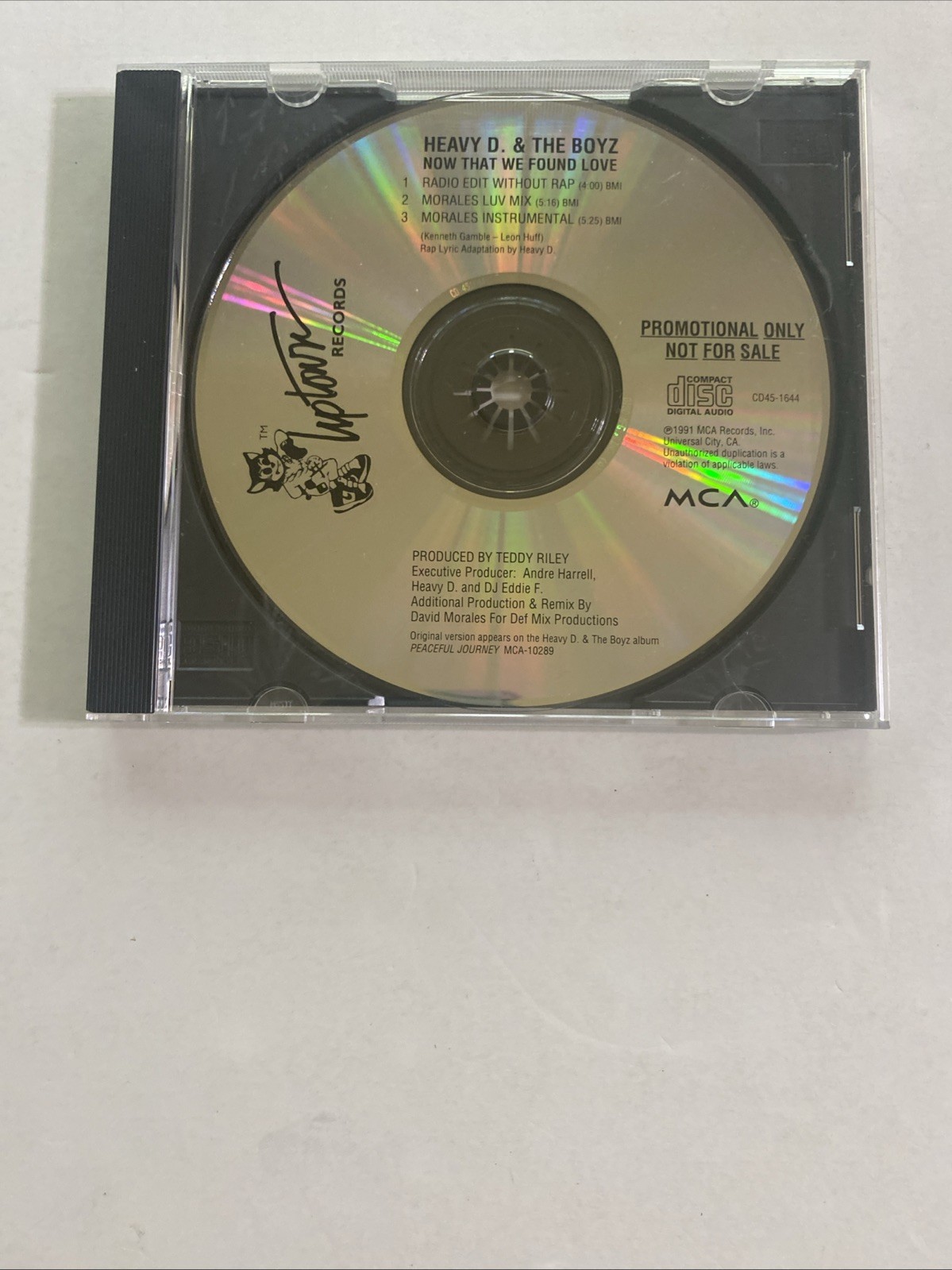 Heavy D & The Boyz - Now That We Found Love - Used Promo CD Single - US 1991 MCA