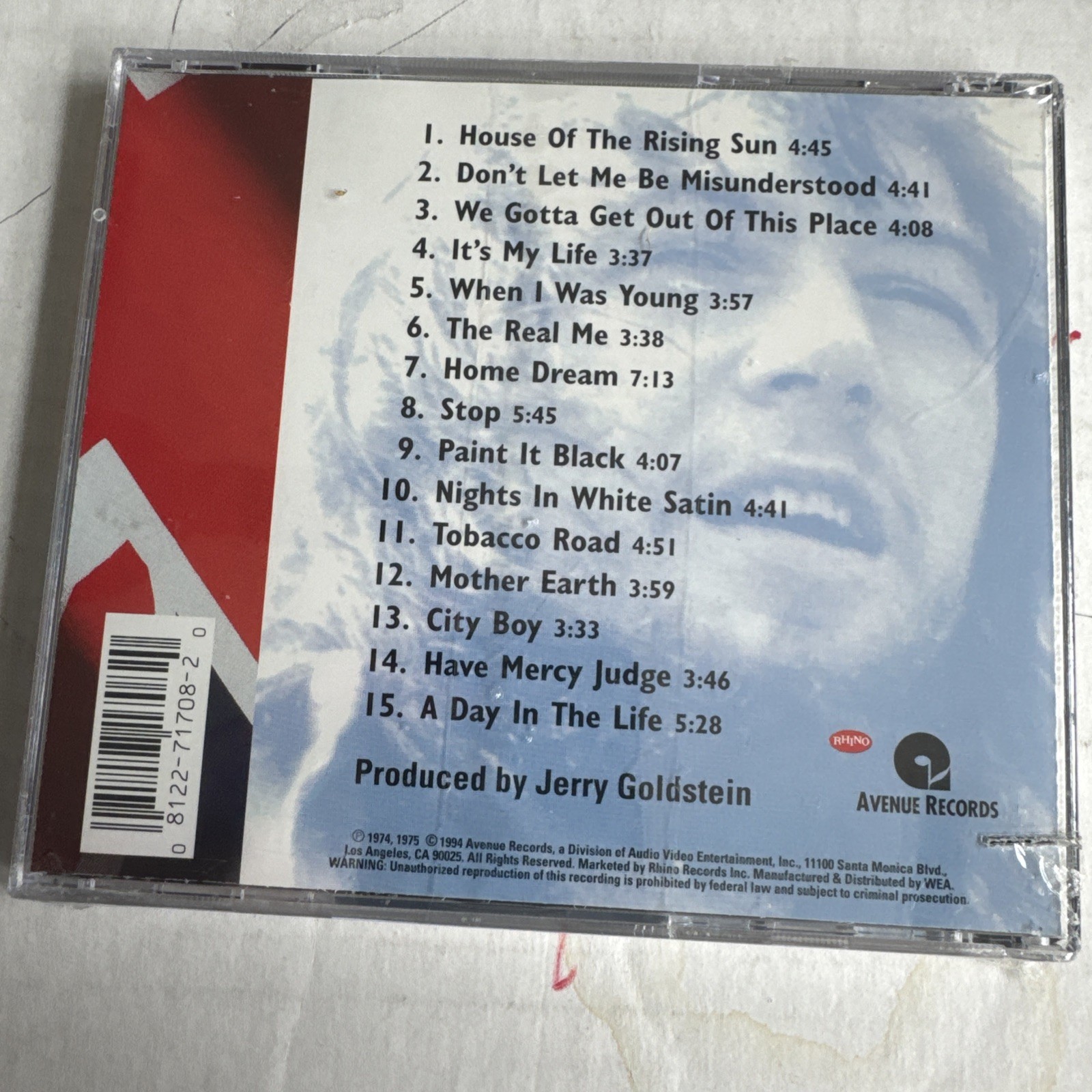 Eric Burdon Sings The Animals Greatest Hits New Double album on One CD SEALED