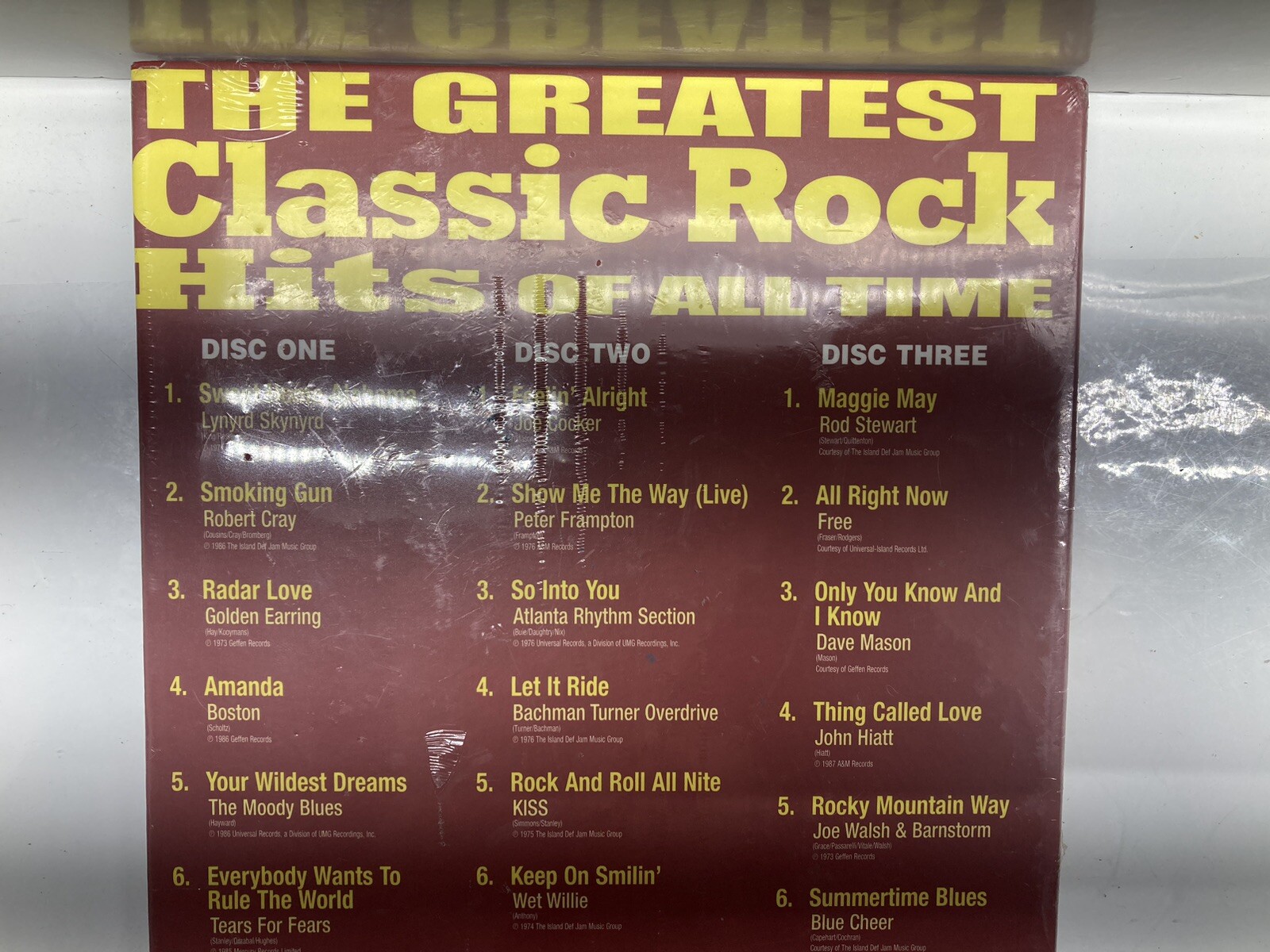 The Greatest Classic Rock Hits Of All Time 3 CD's 2006 Universal New Sealed