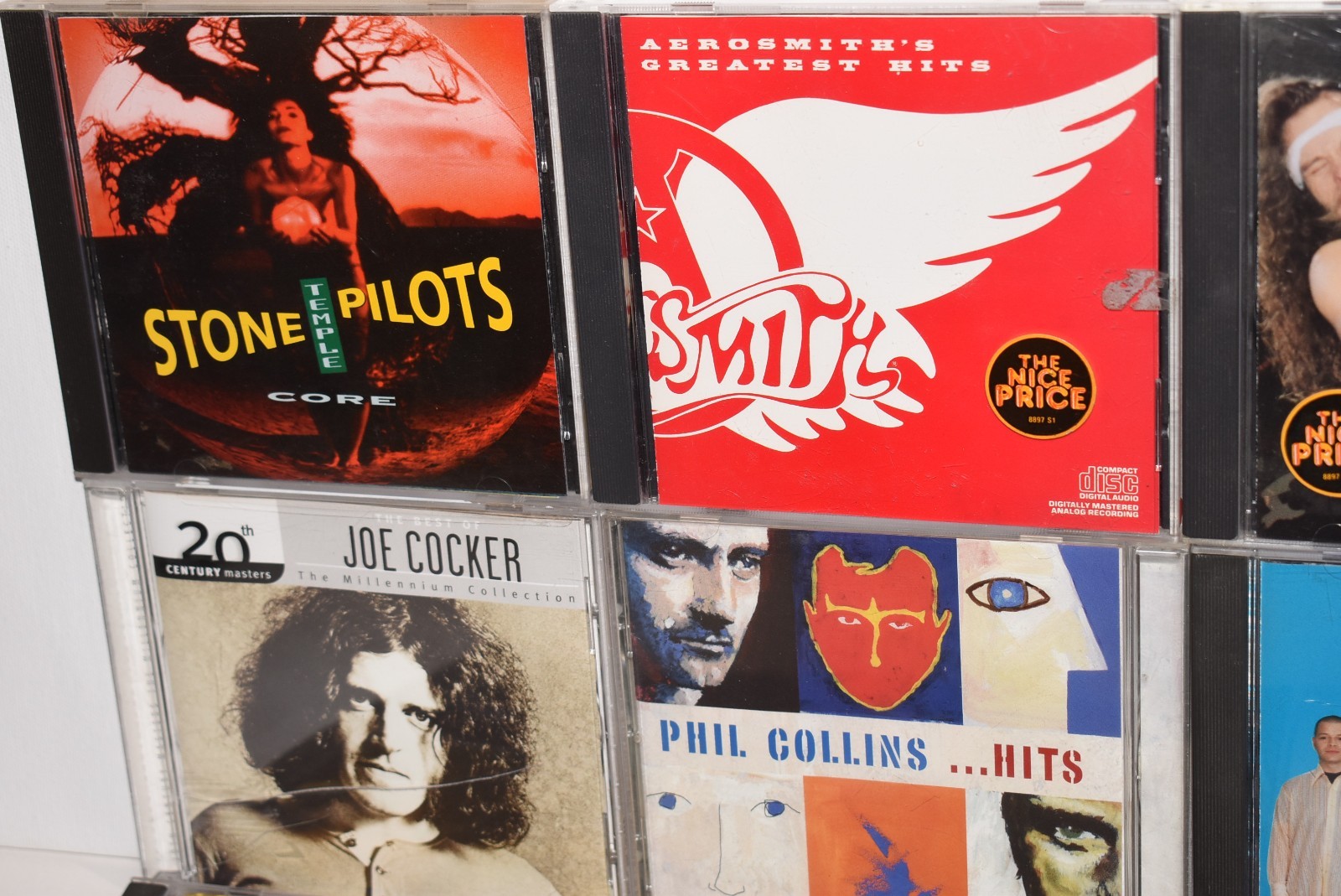 12 Lot Rock CD KISS Rush YES Black Crows REM STP Weezer Aerosmith Tom Petty +++