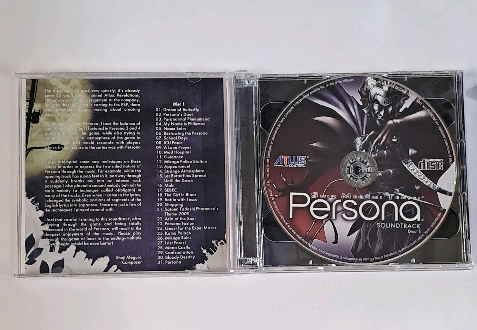 Atlus Shin Megami Tensei: Persona Original Soundtrack CD 2009 Shoji Meguro