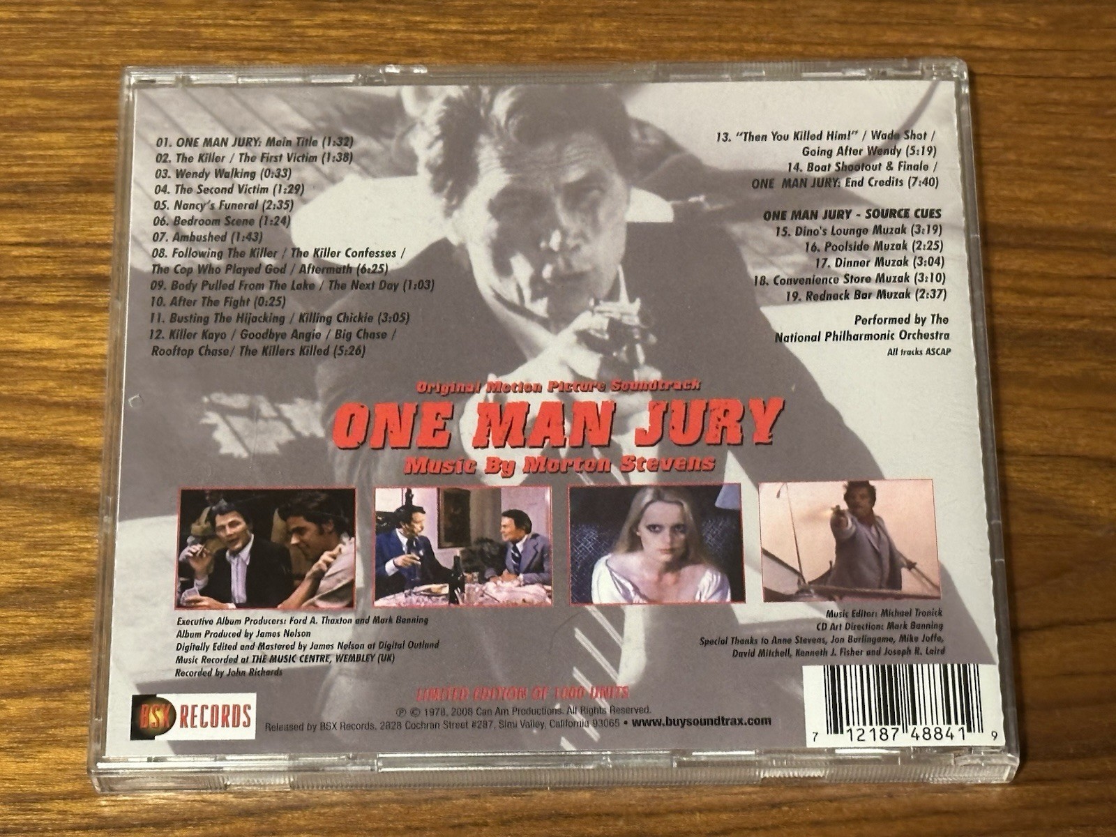 One Man Jury Original Film Score Soundtrack CD Morton Stevens